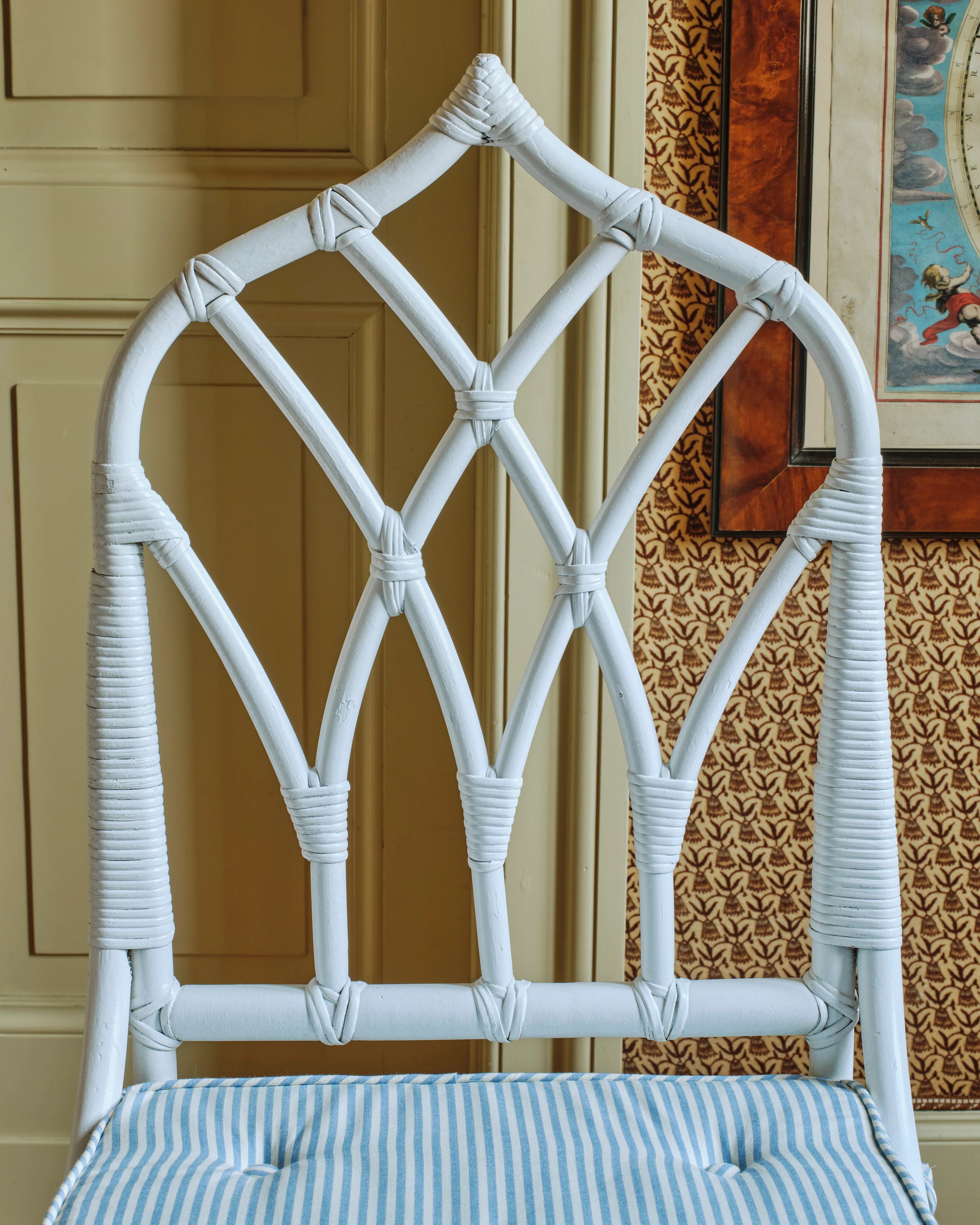 Set of Six Gothic-Top Wooden Dining Chairs - Image 2