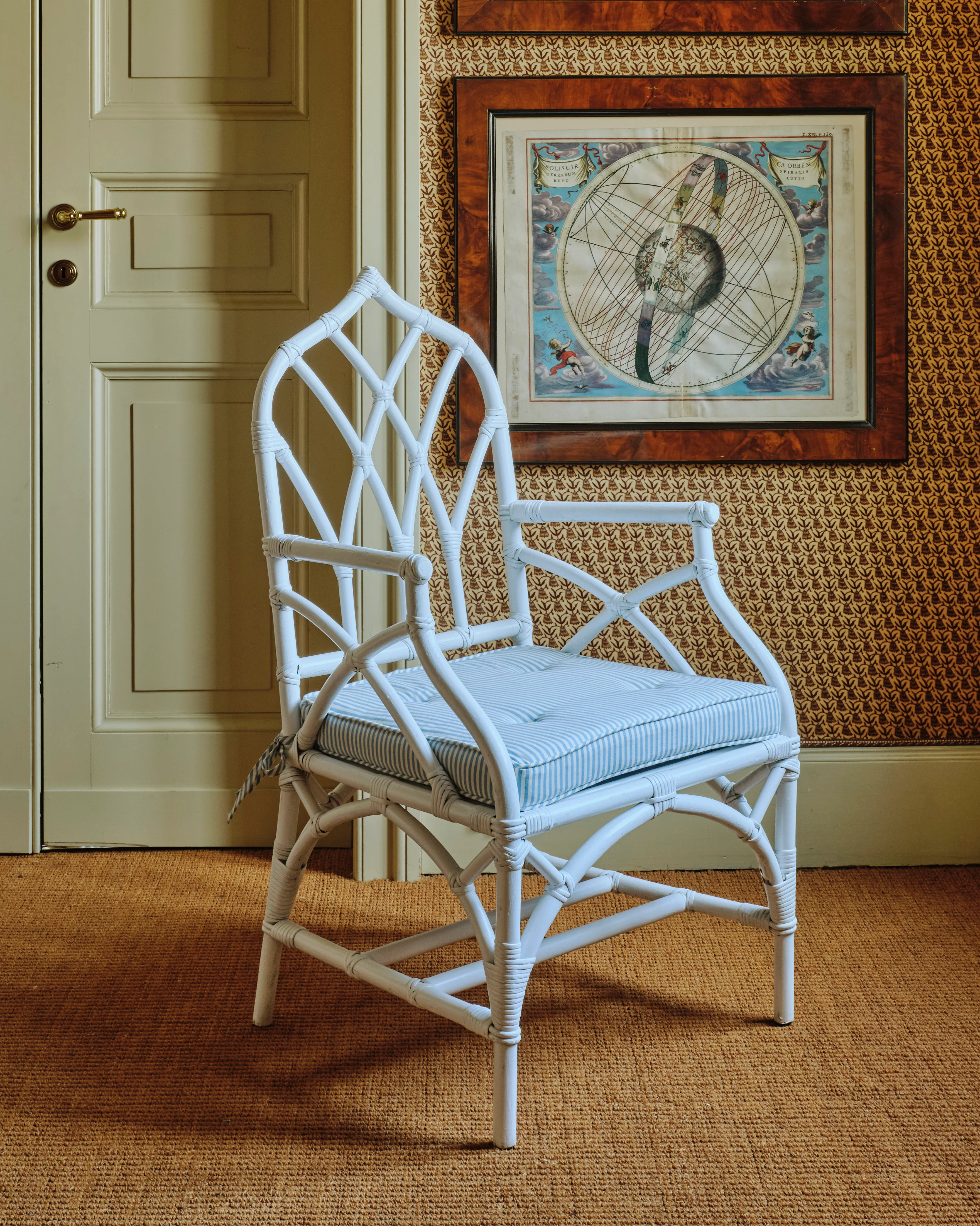 Set of Six Gothic-Top Wooden Dining Chairs - Image 4