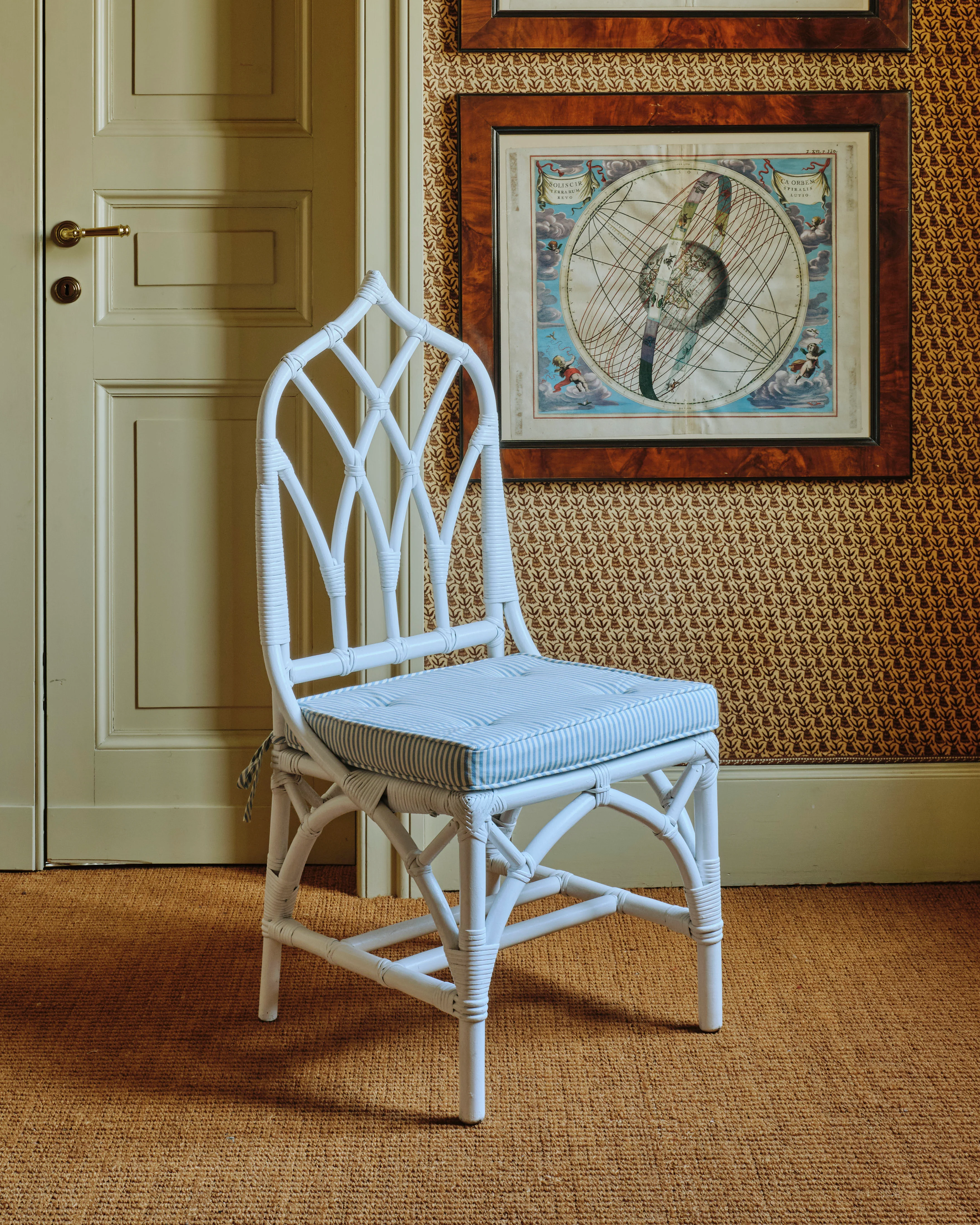 Set of Six Gothic-Top Wooden Dining Chairs - Image 5