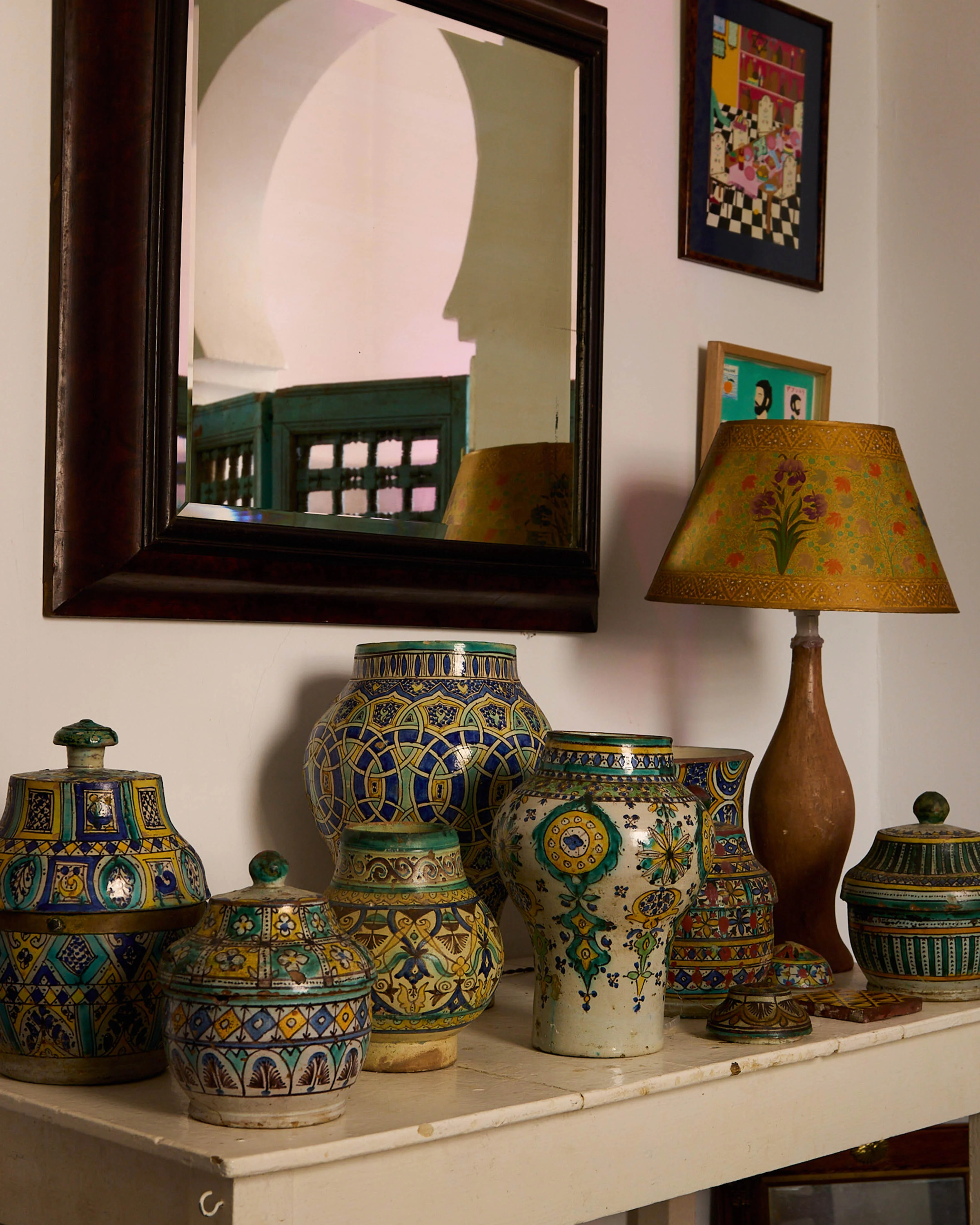 A Polychrome Khabbiya Vase Morocco, Fez, 19th Century - Image 3