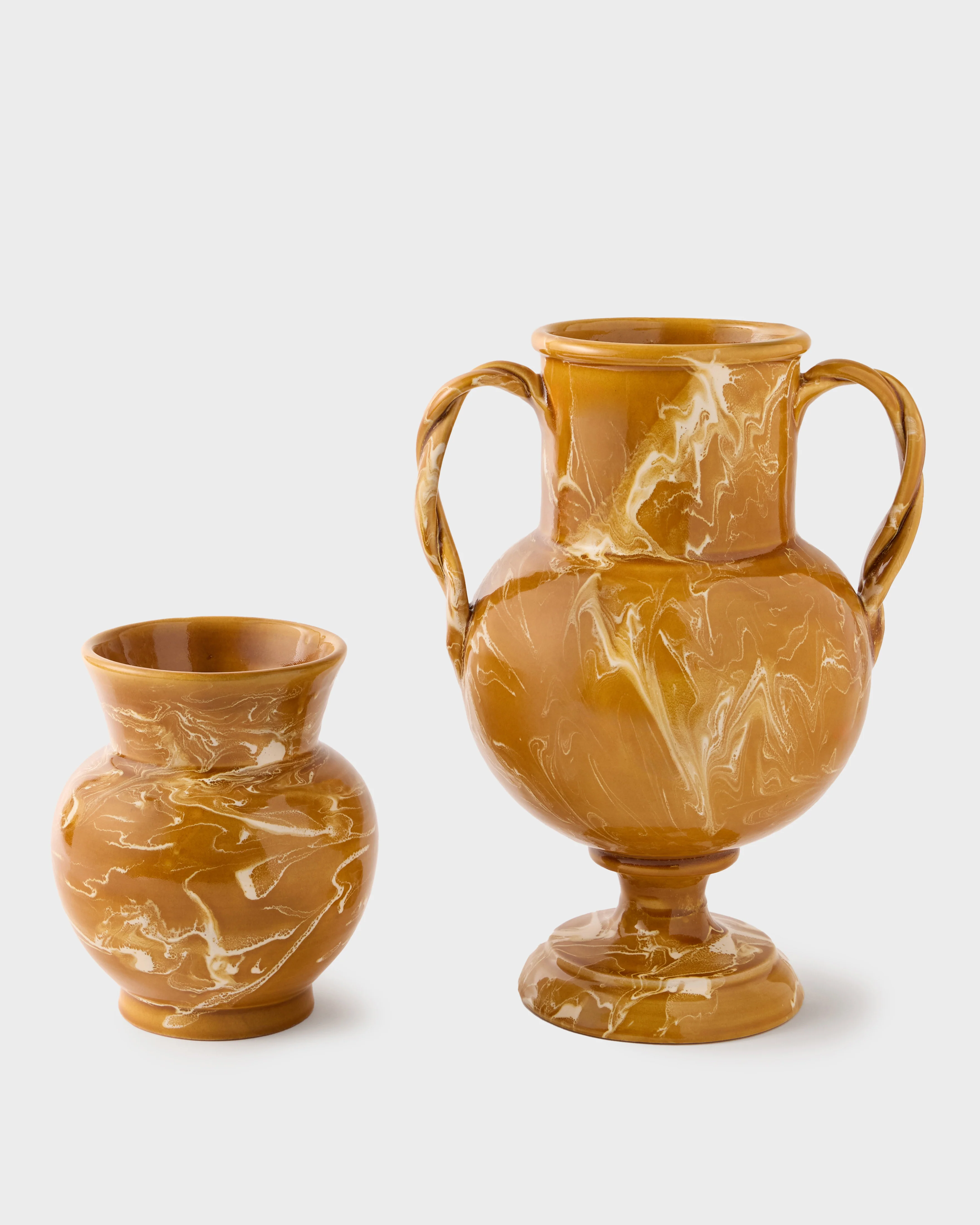 Marbled Amphora Vase, Terracotta - Image 3