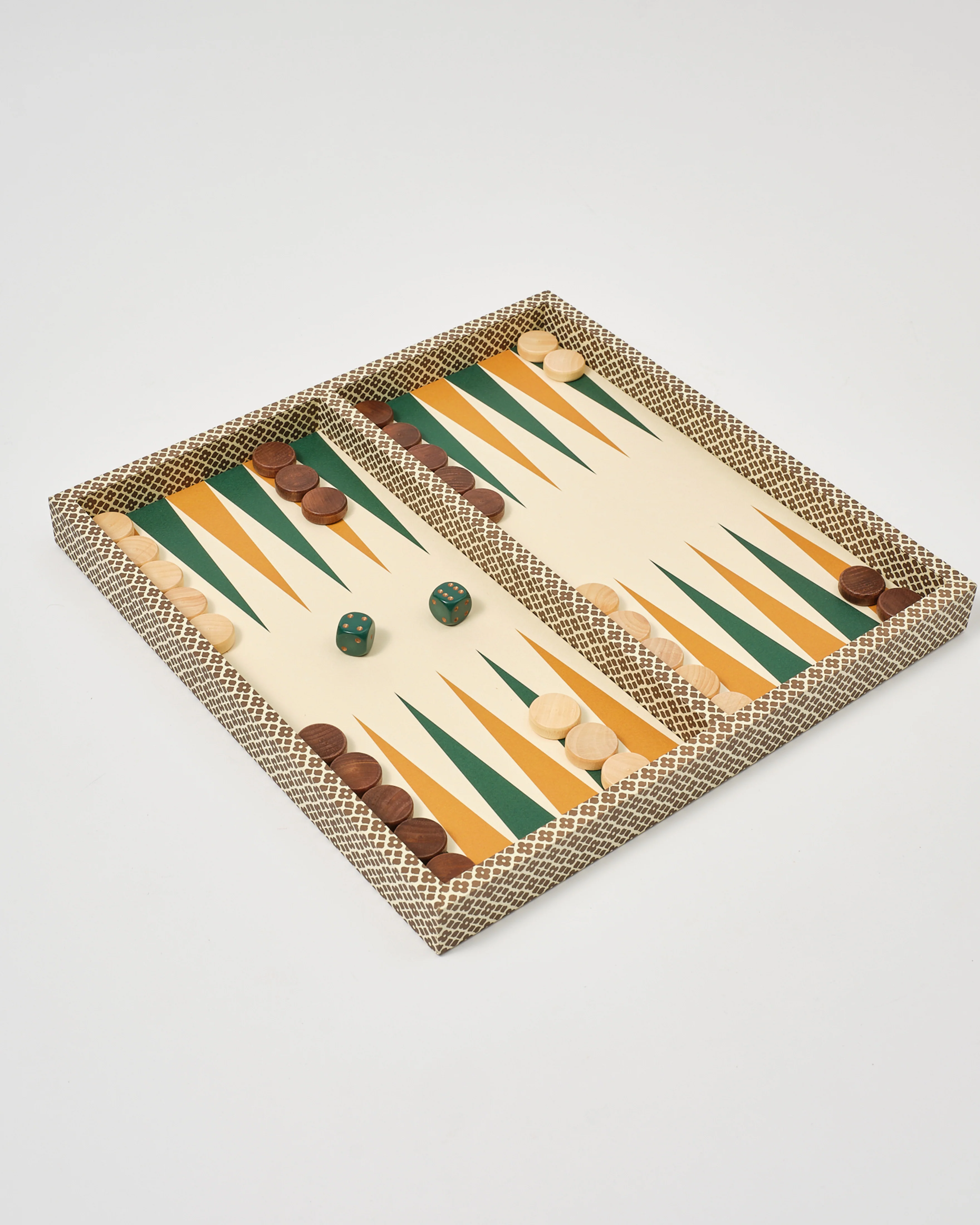 Backgammon Set, Florentine Geometric Paper - Image 3