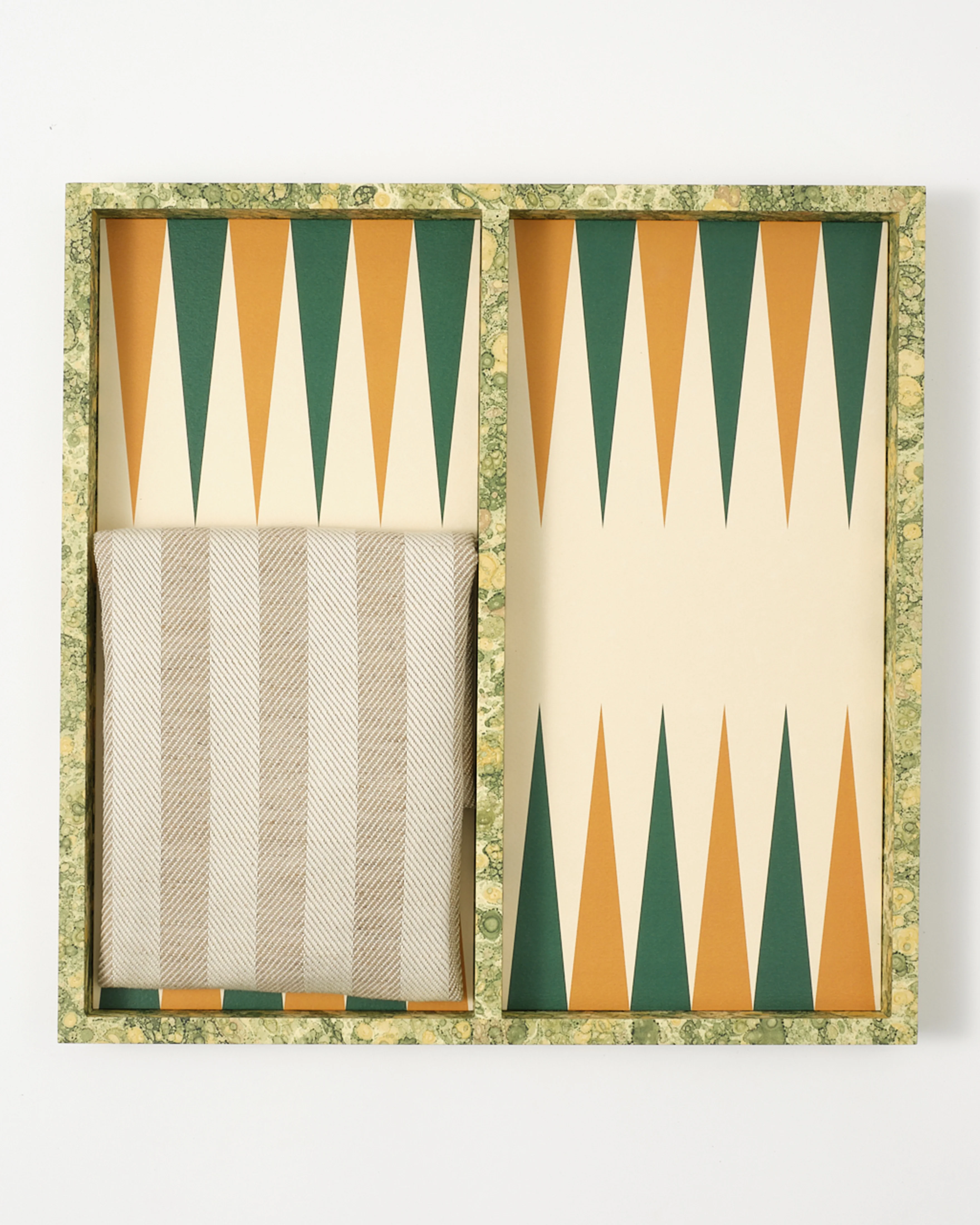 Backgammon Set, Florentine Marbled Paper - Image 4