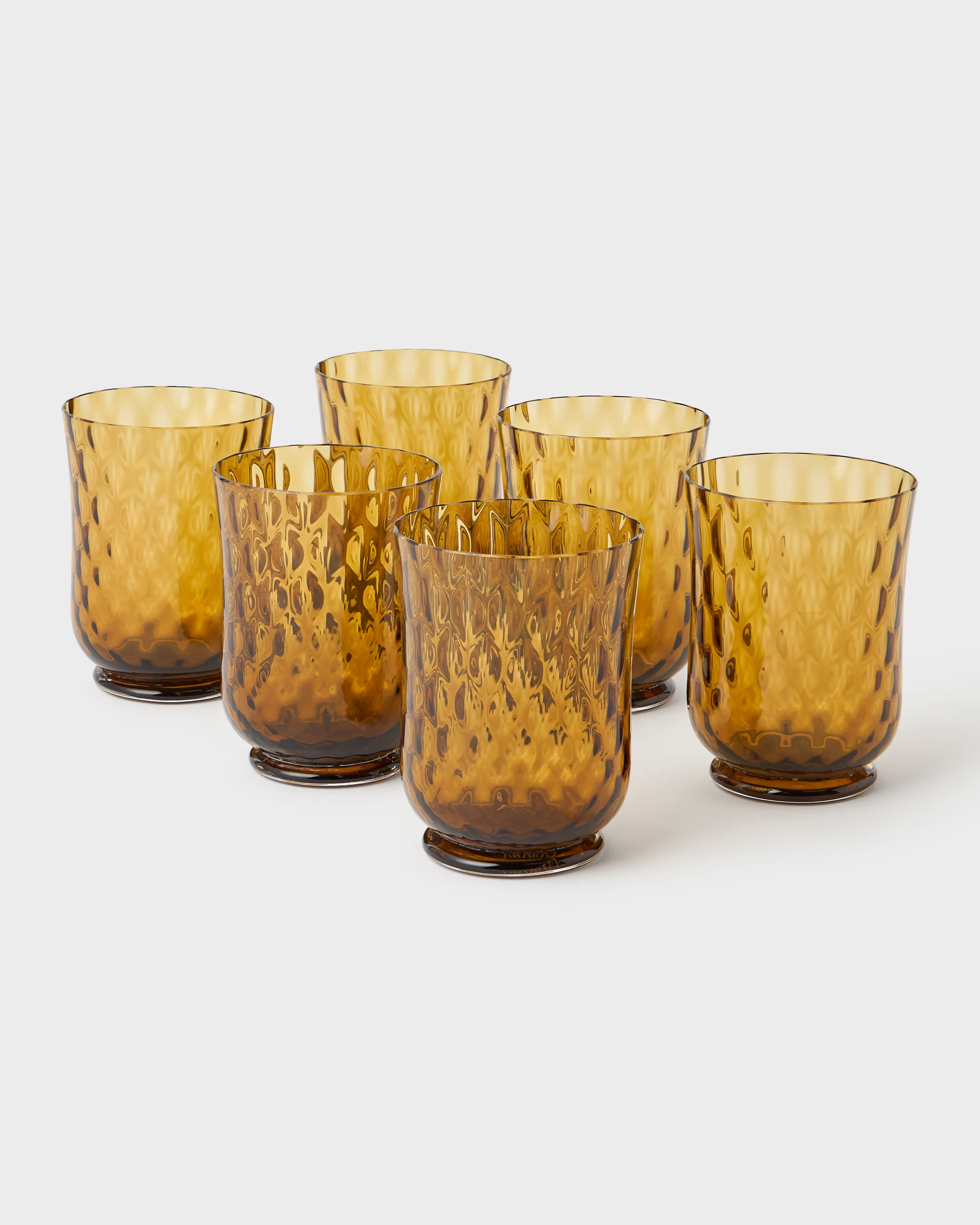 Balloton Water Glass Amber (Set of 6)
