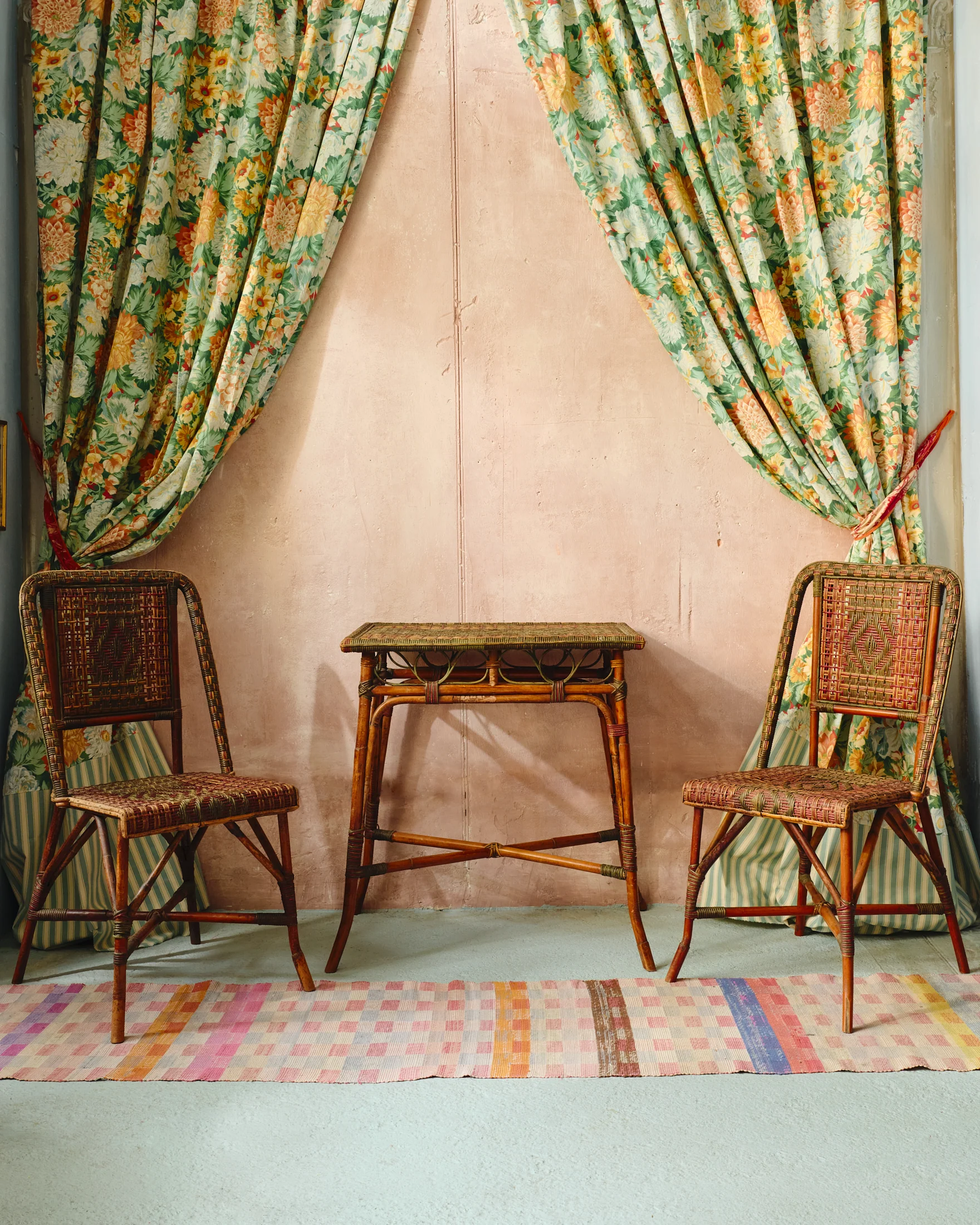 Belle Époque Garden Set with Two Chairs and Table