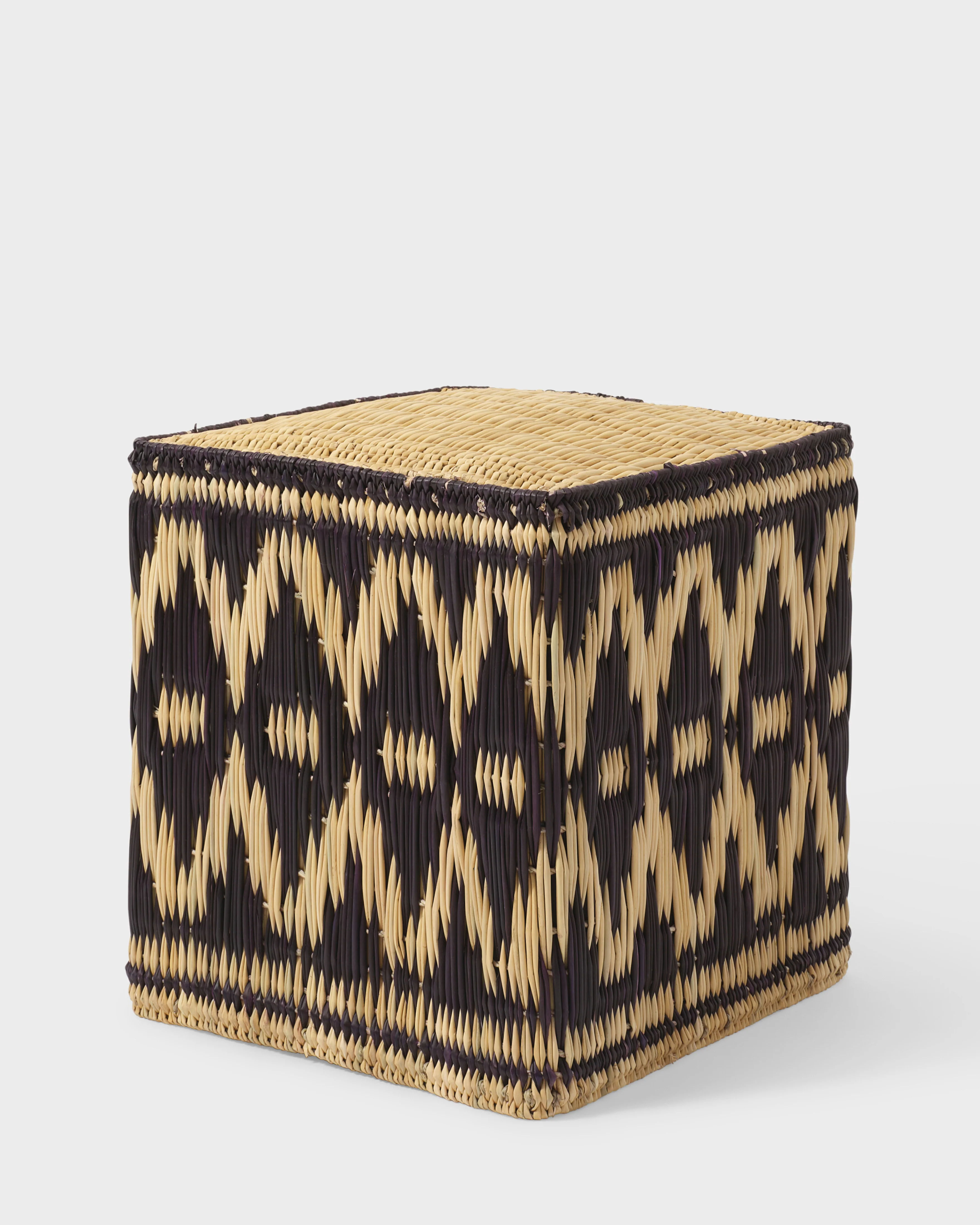 Wicker Stools Black, (Set of 2) - Image 3