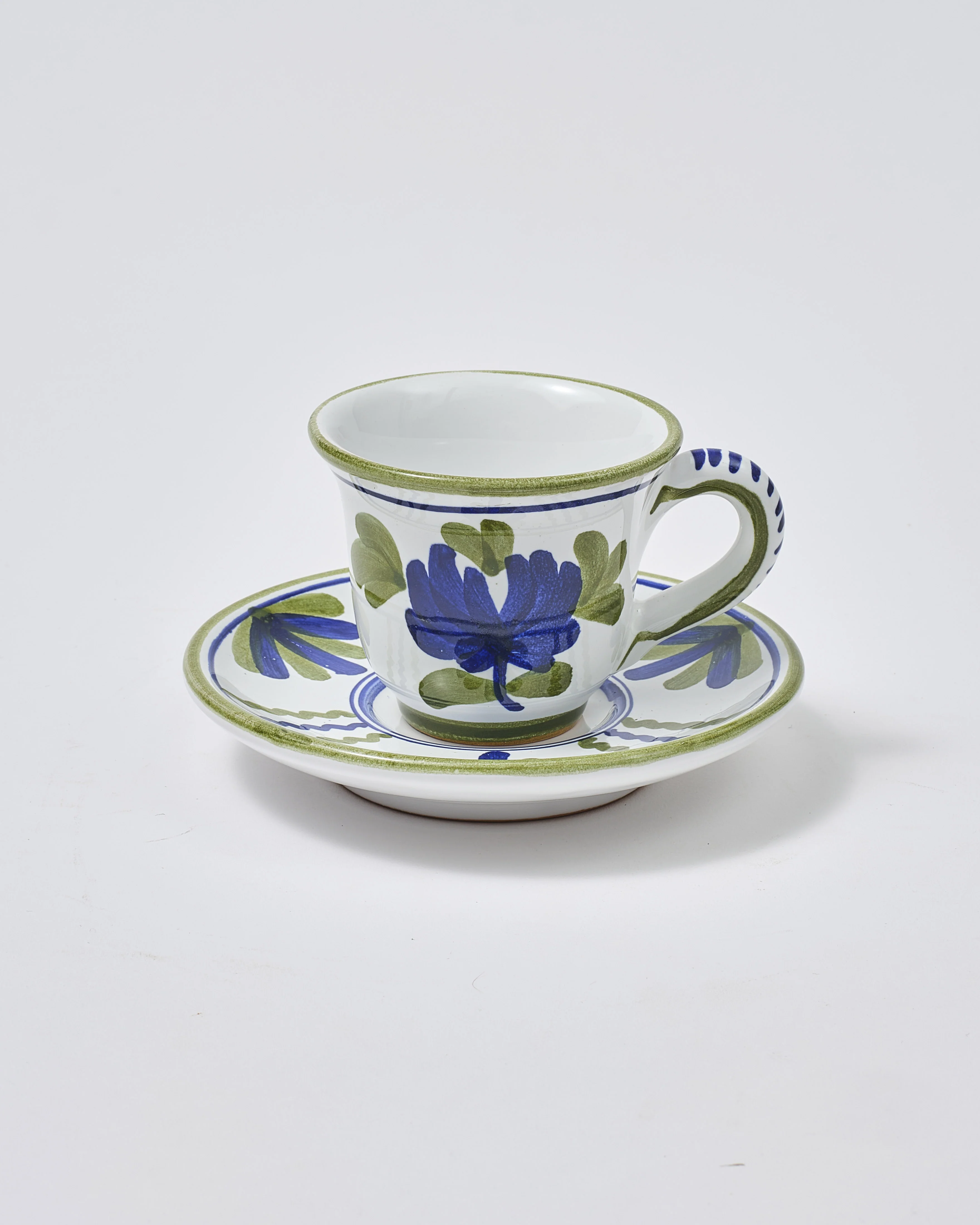 Blossom Espresso Cup and Saucer, Blue - Image 4