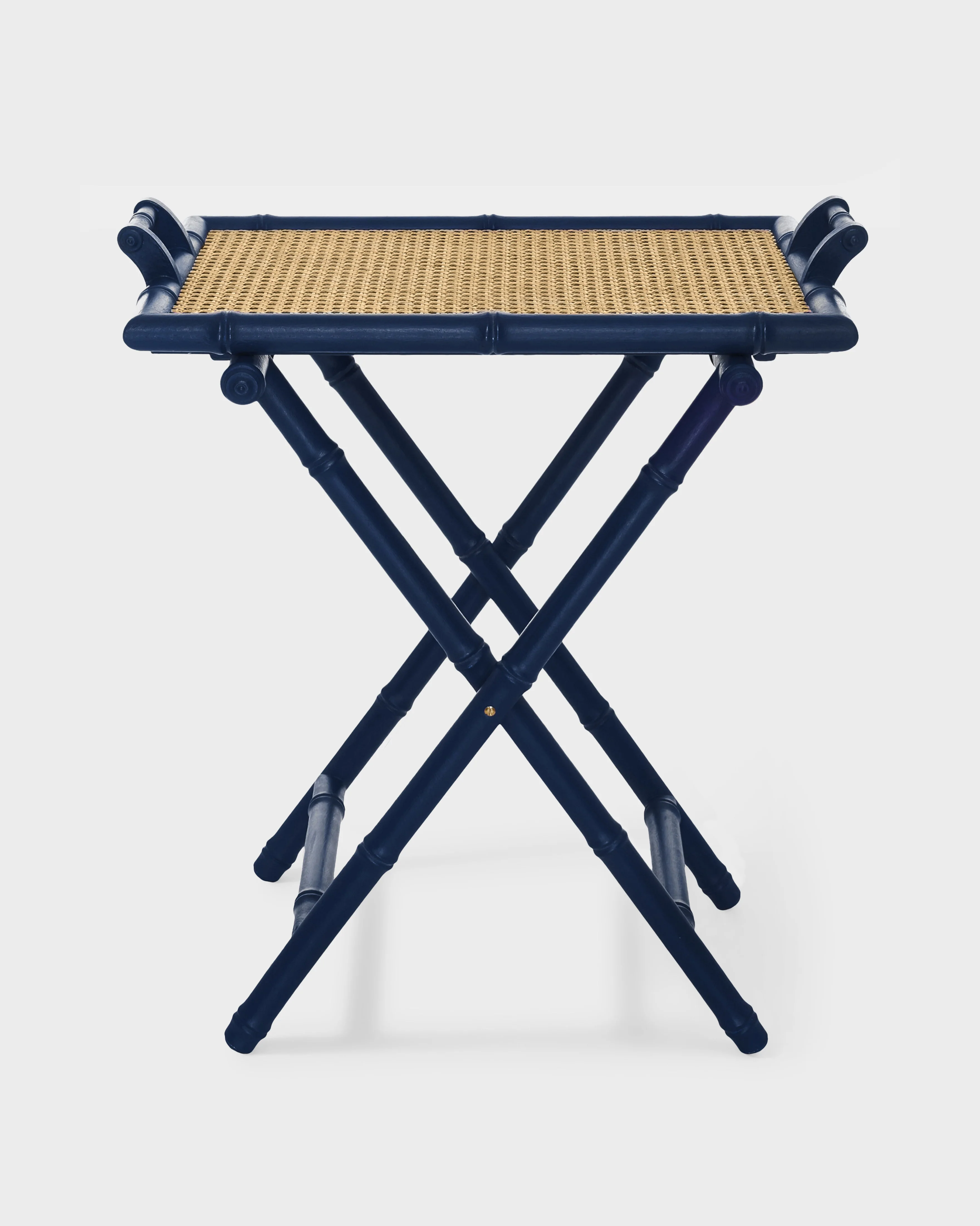 Folding Tray Table Blue