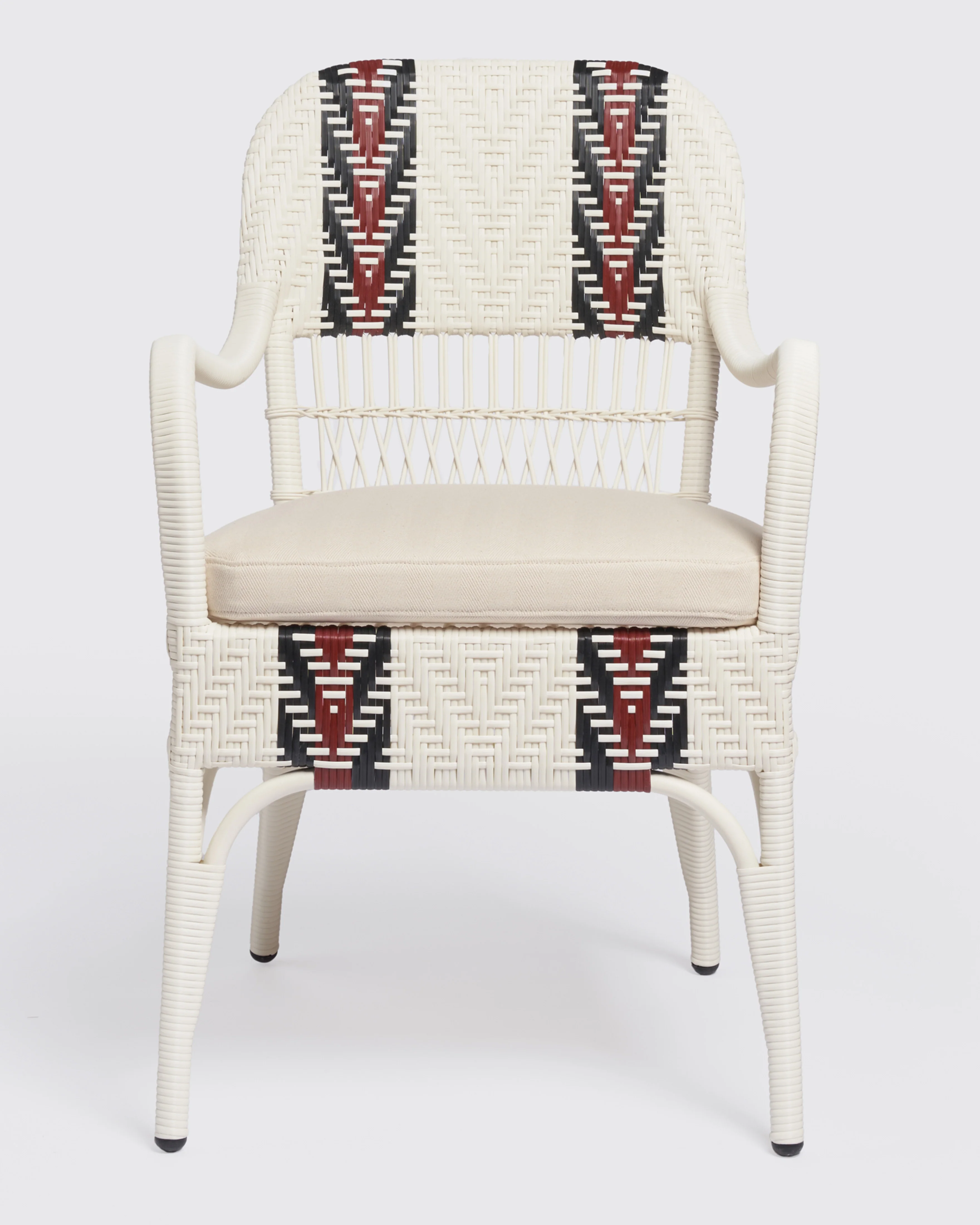 Bonacina x Cabana Sienna Dining Chair Alabastro, White Cushion