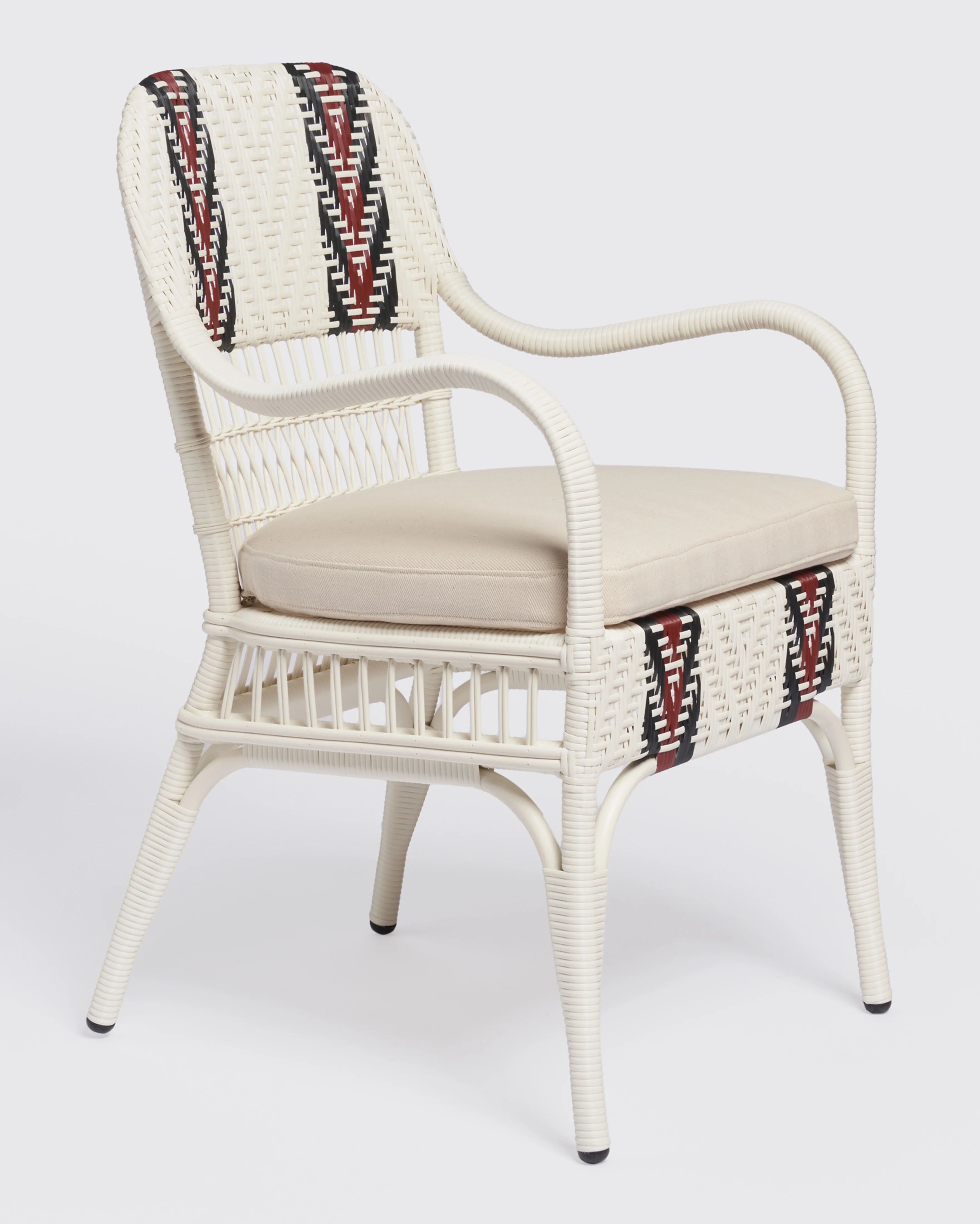 Bonacina x Cabana Sienna Dining Chair Alabastro, White Cushion - Image 2