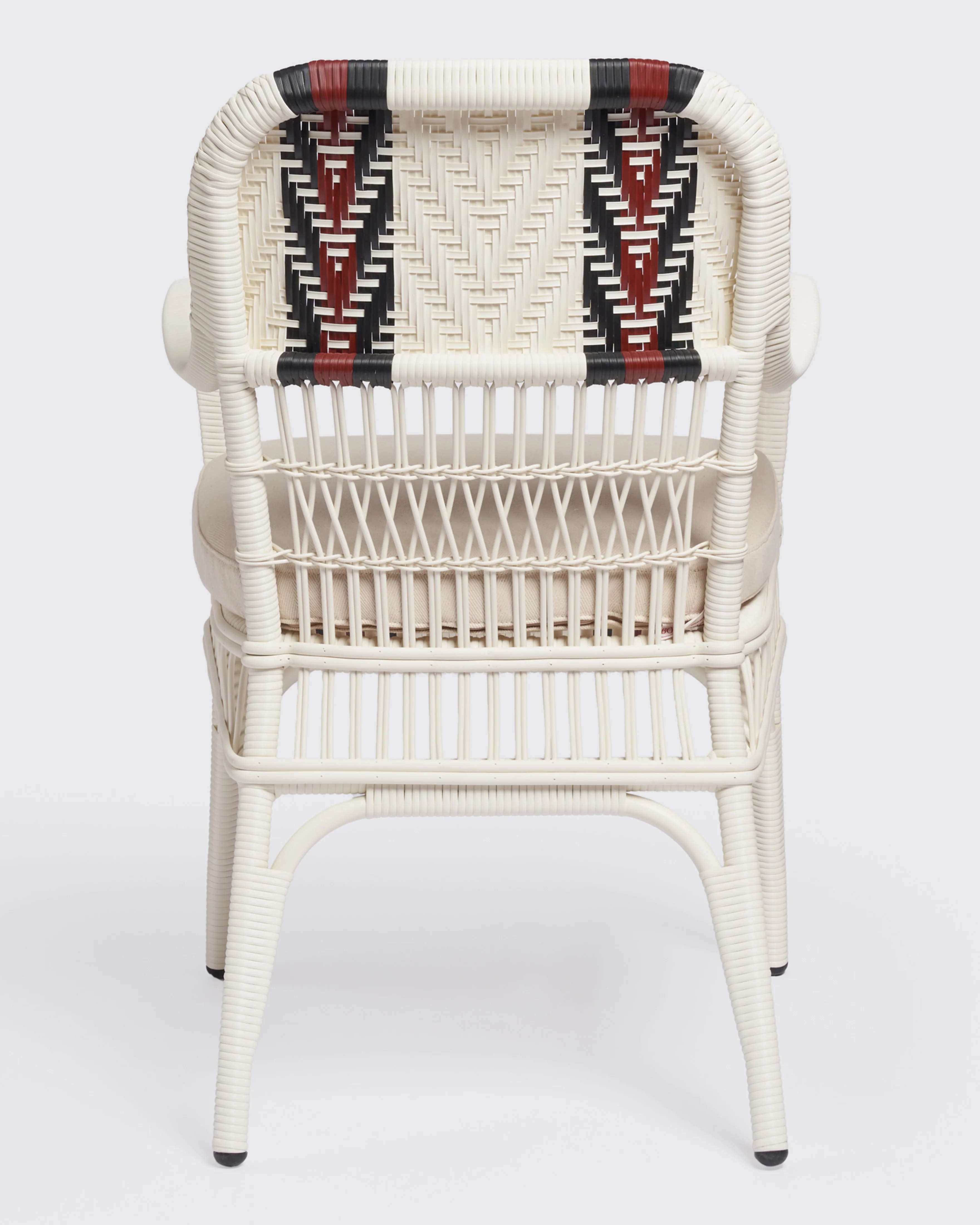 Bonacina x Cabana Sienna Dining Chair Alabastro, White Cushion - Image 3