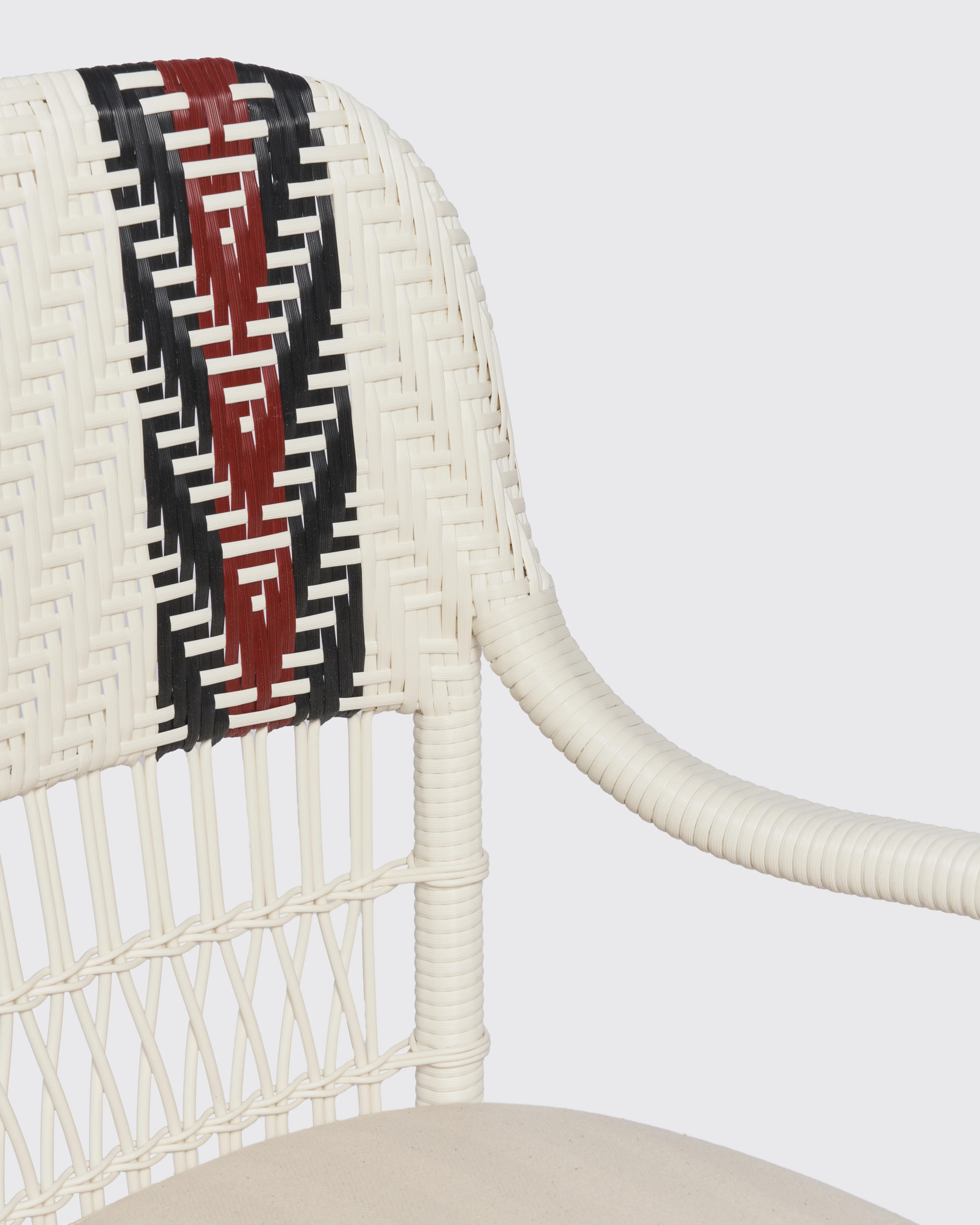Bonacina x Cabana Sienna Dining Chair Alabastro, White Cushion - Image 4