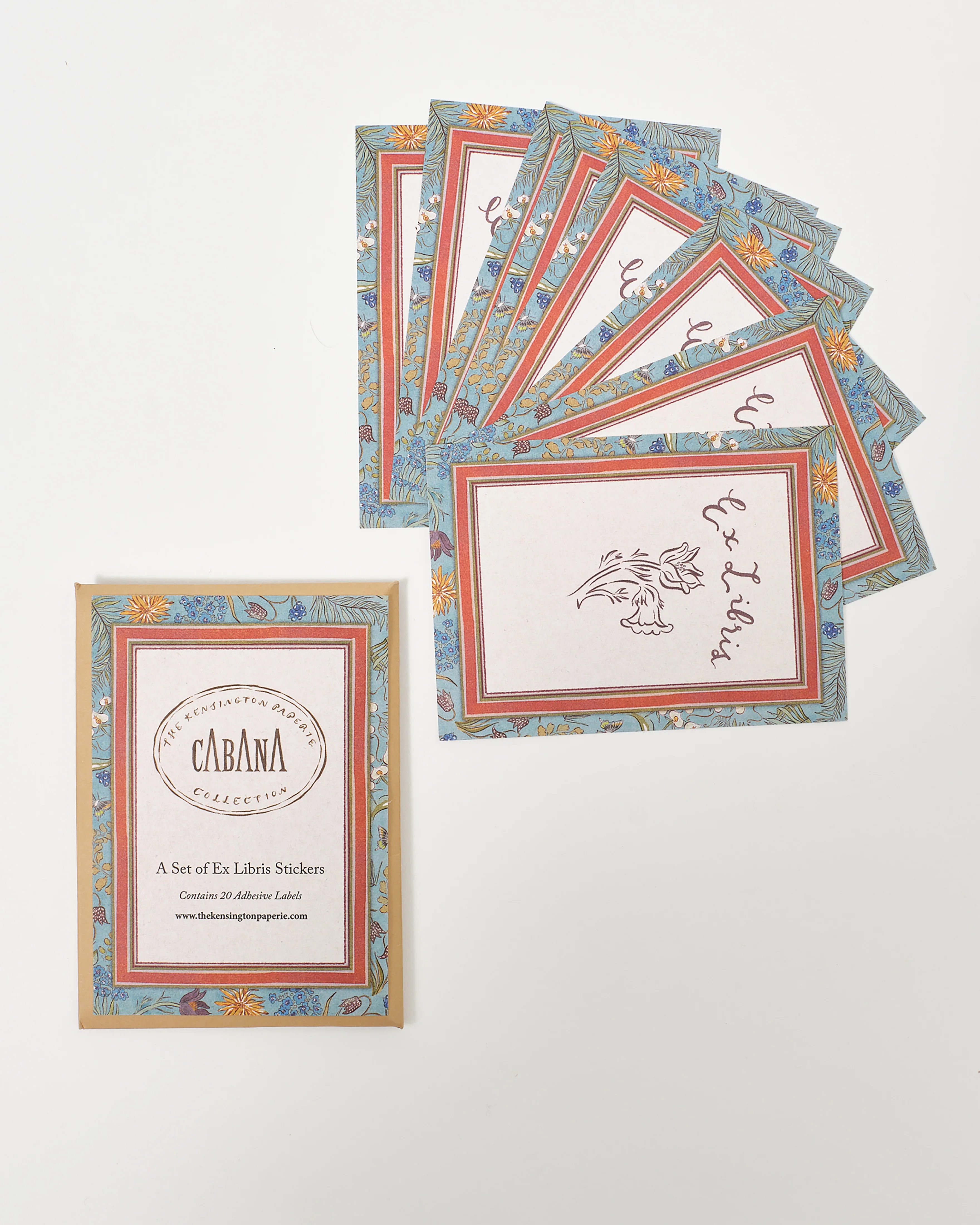 Botanica Ex Libris Labels (Set of 20), The Kensington Paperie x Cabana