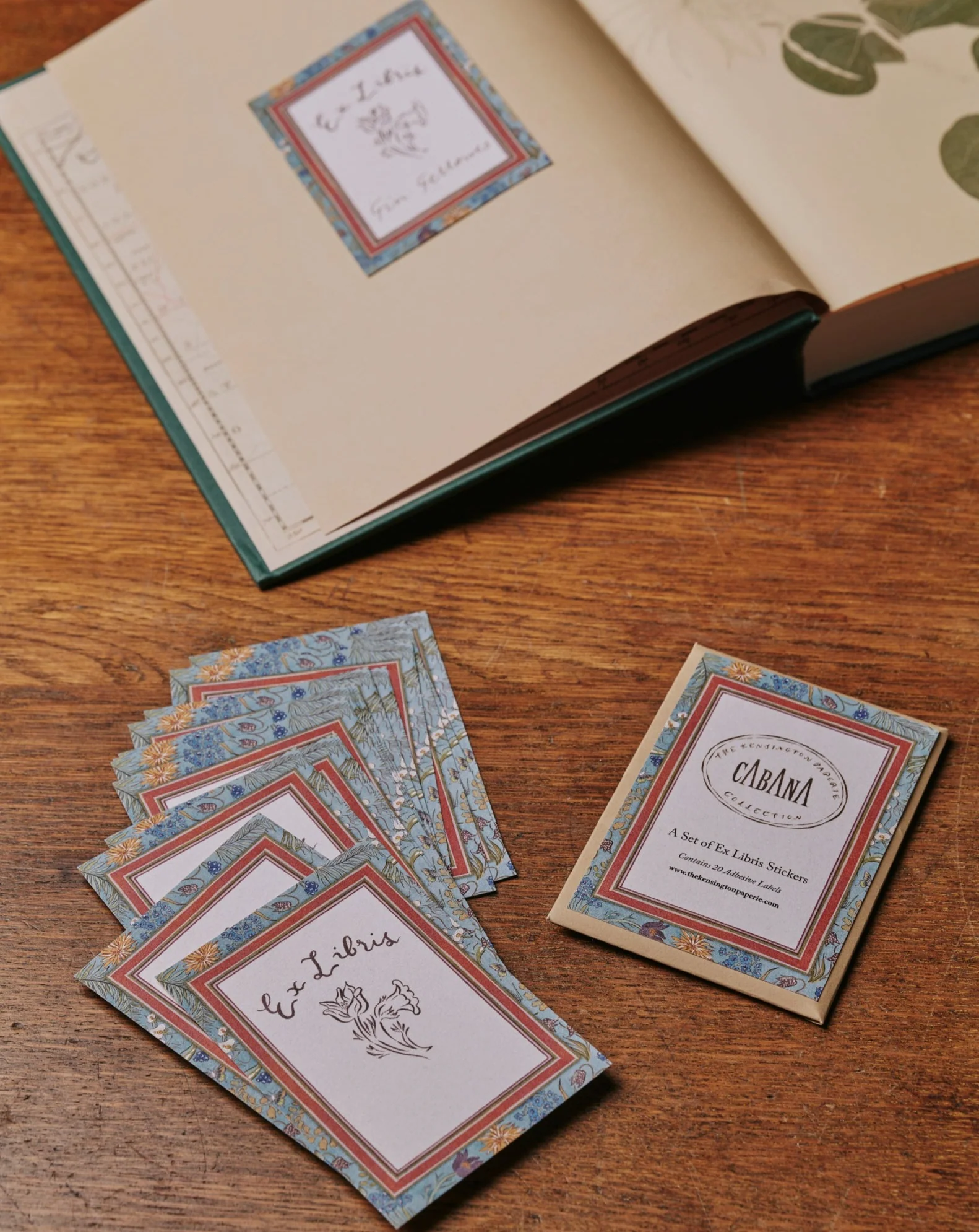 Botanica Ex Libris Labels (Set of 20), The Kensington Paperie x Cabana - Image 2