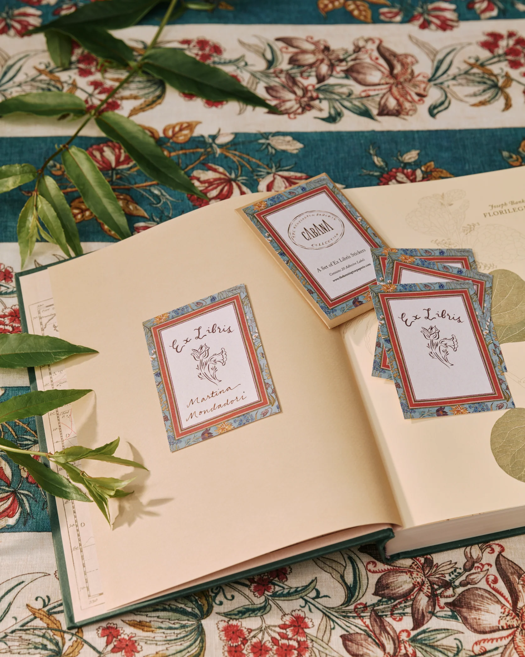 Botanica Ex Libris Labels (Set of 20), The Kensington Paperie x Cabana - Image 4