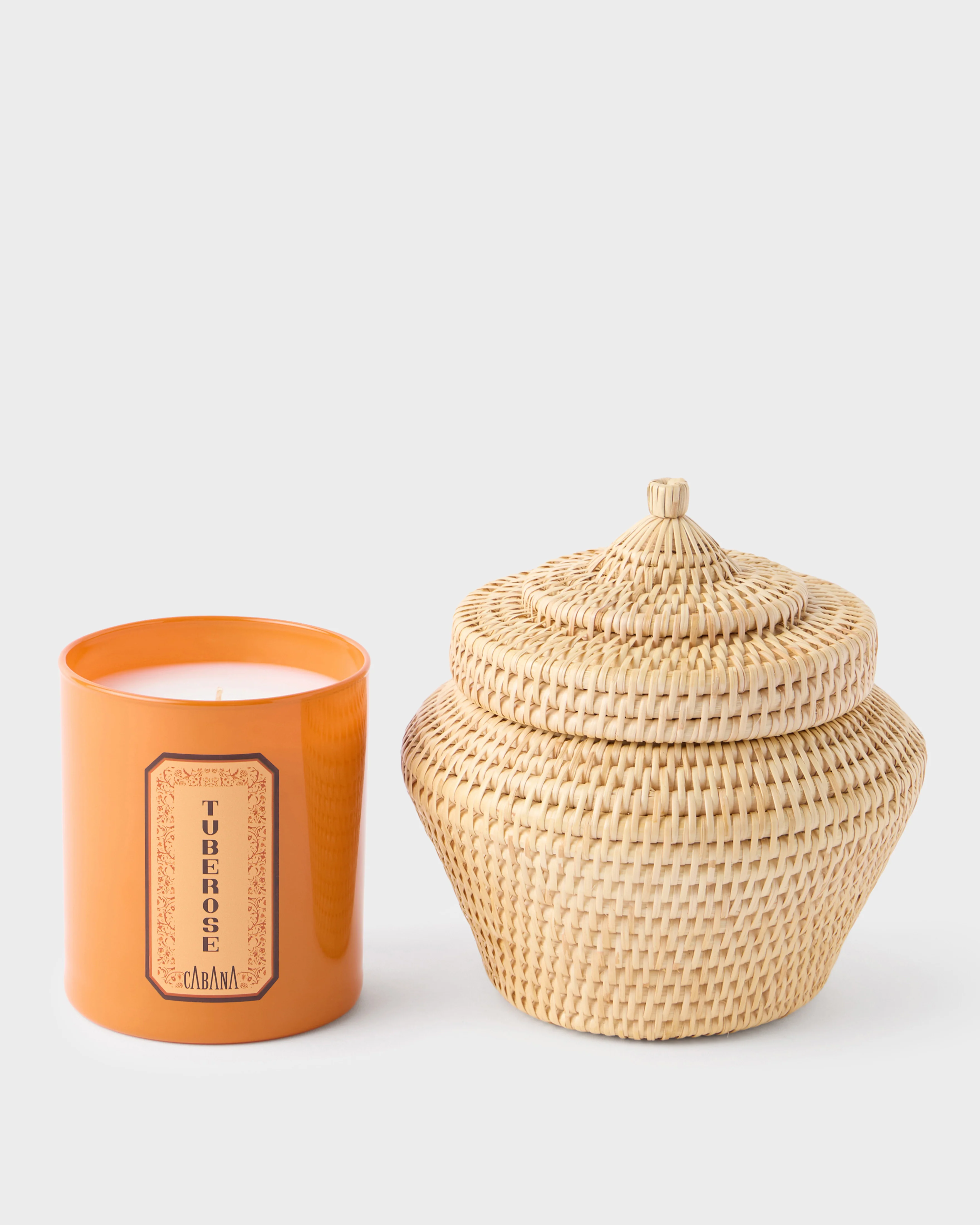 Vimini Woven Candle Holder, Sabbia - Image 4