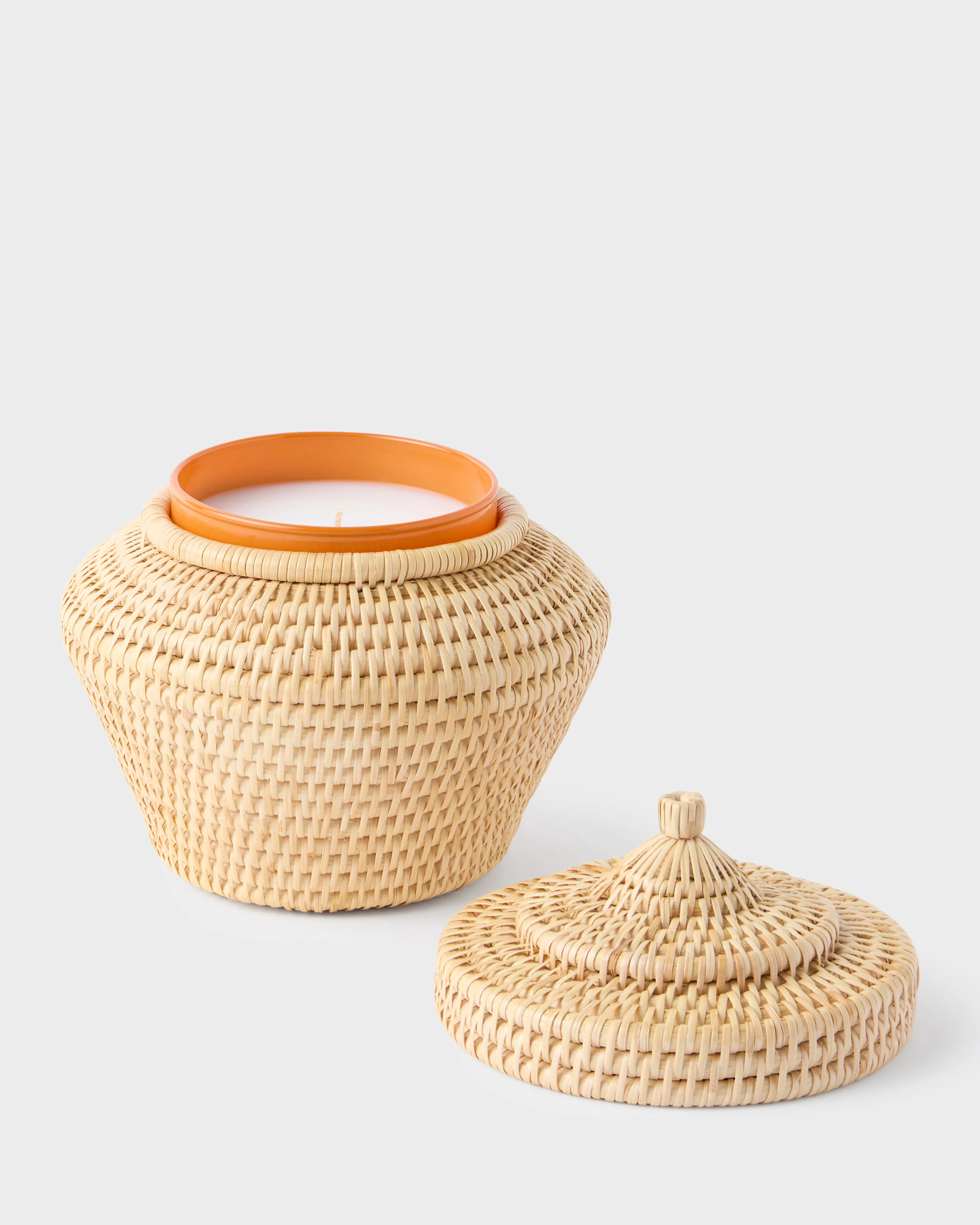Vimini Woven Candle Holder, Sabbia - Image 3