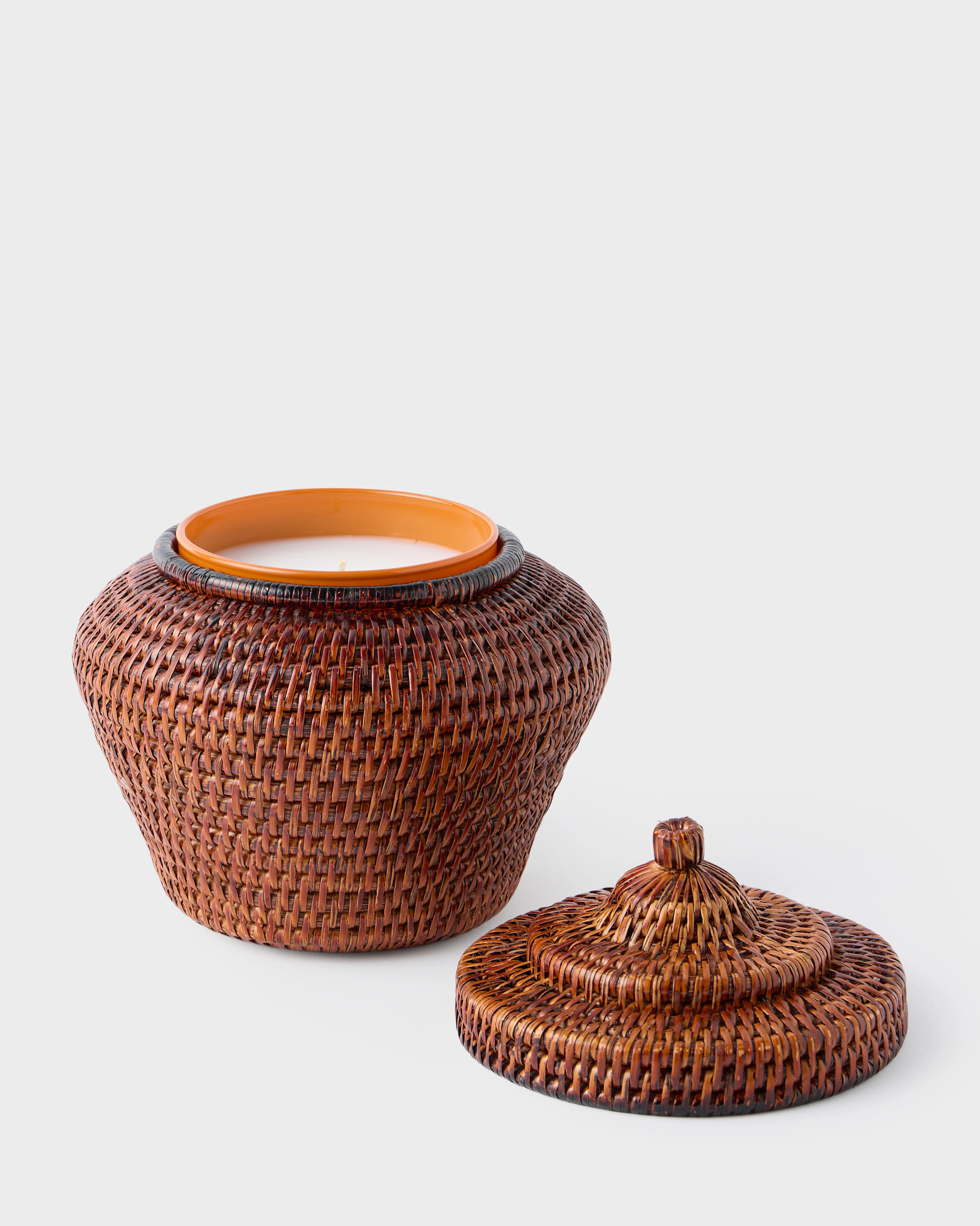 Vimini Woven Candle Holder, Terra - Image 3