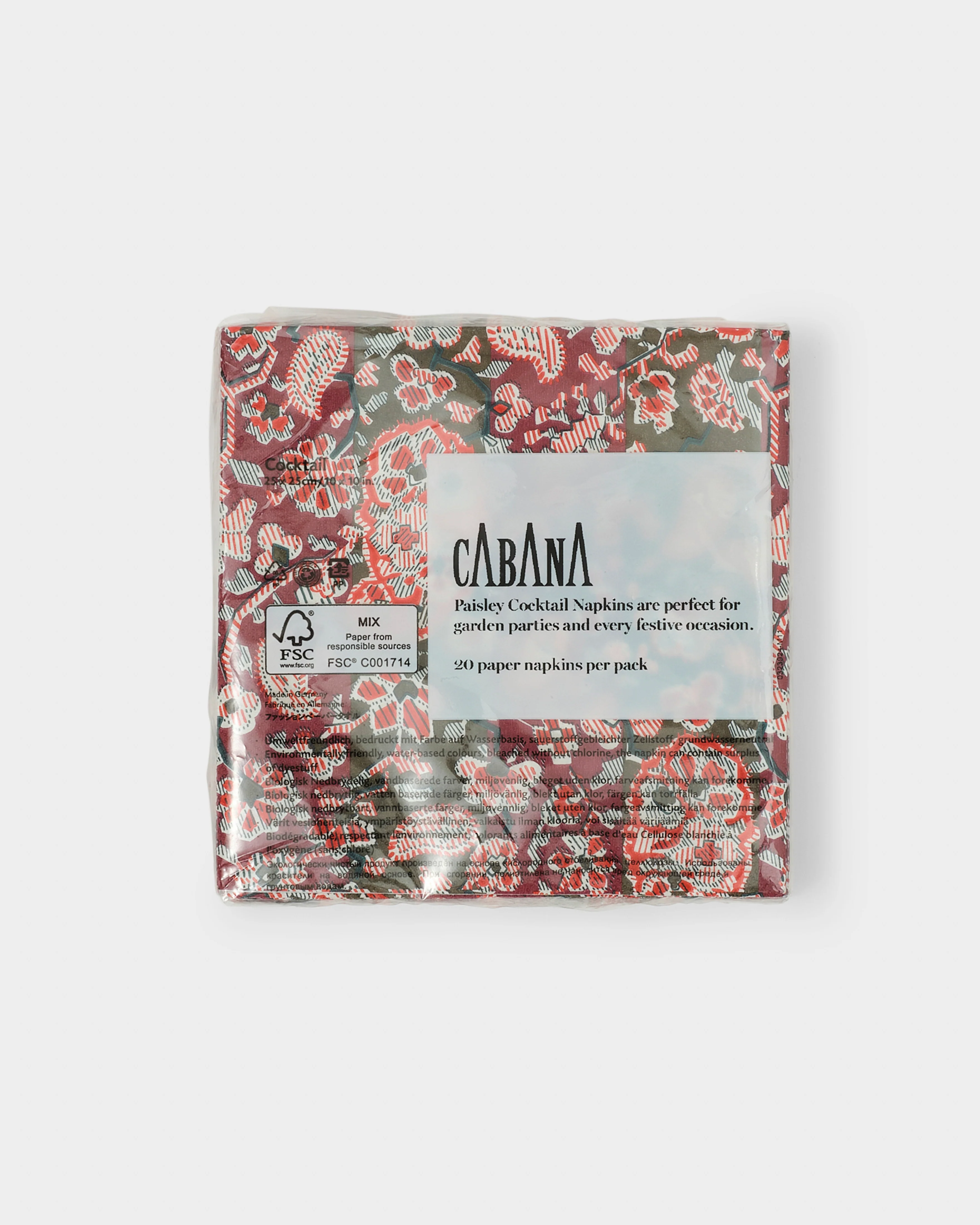 Paisley Paper Cocktail Napkins (Set of 20) - Image 3
