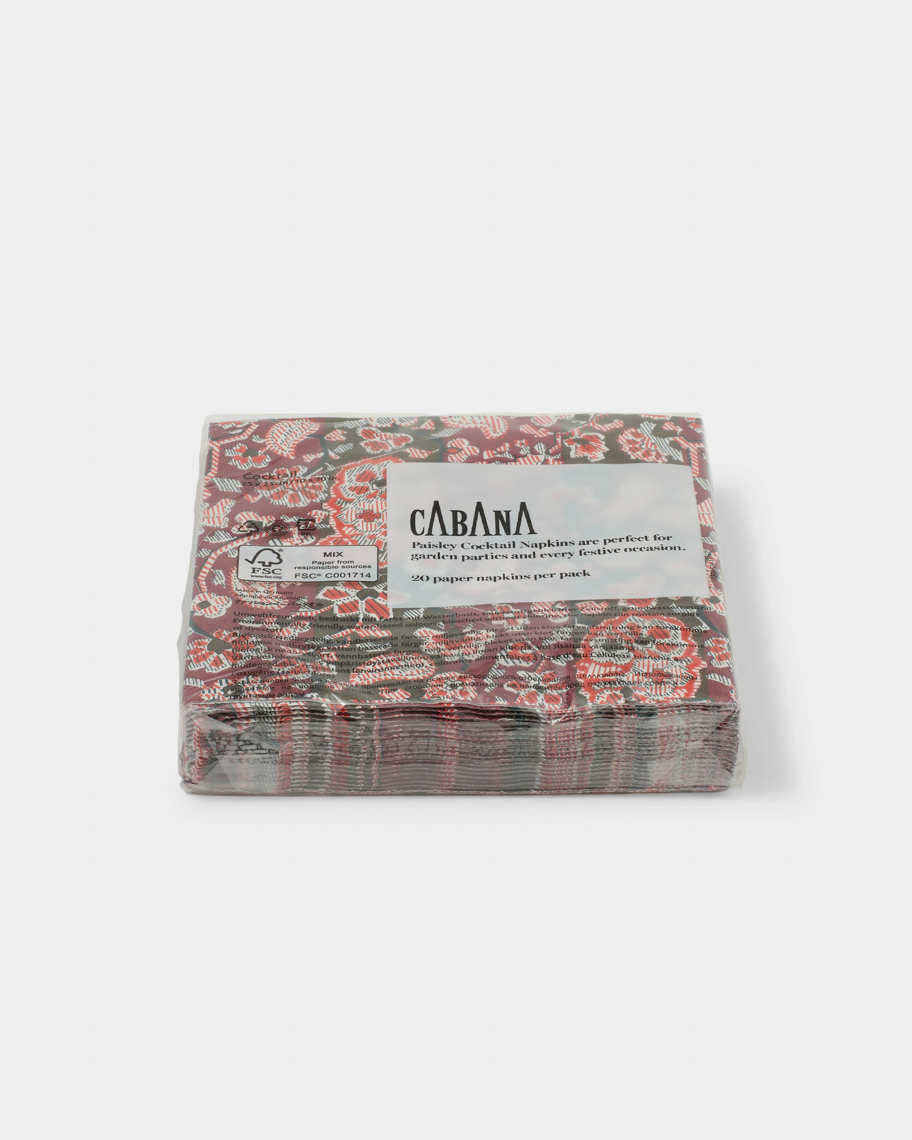 Paisley Paper Cocktail Napkins (Set of 20) - Image 4