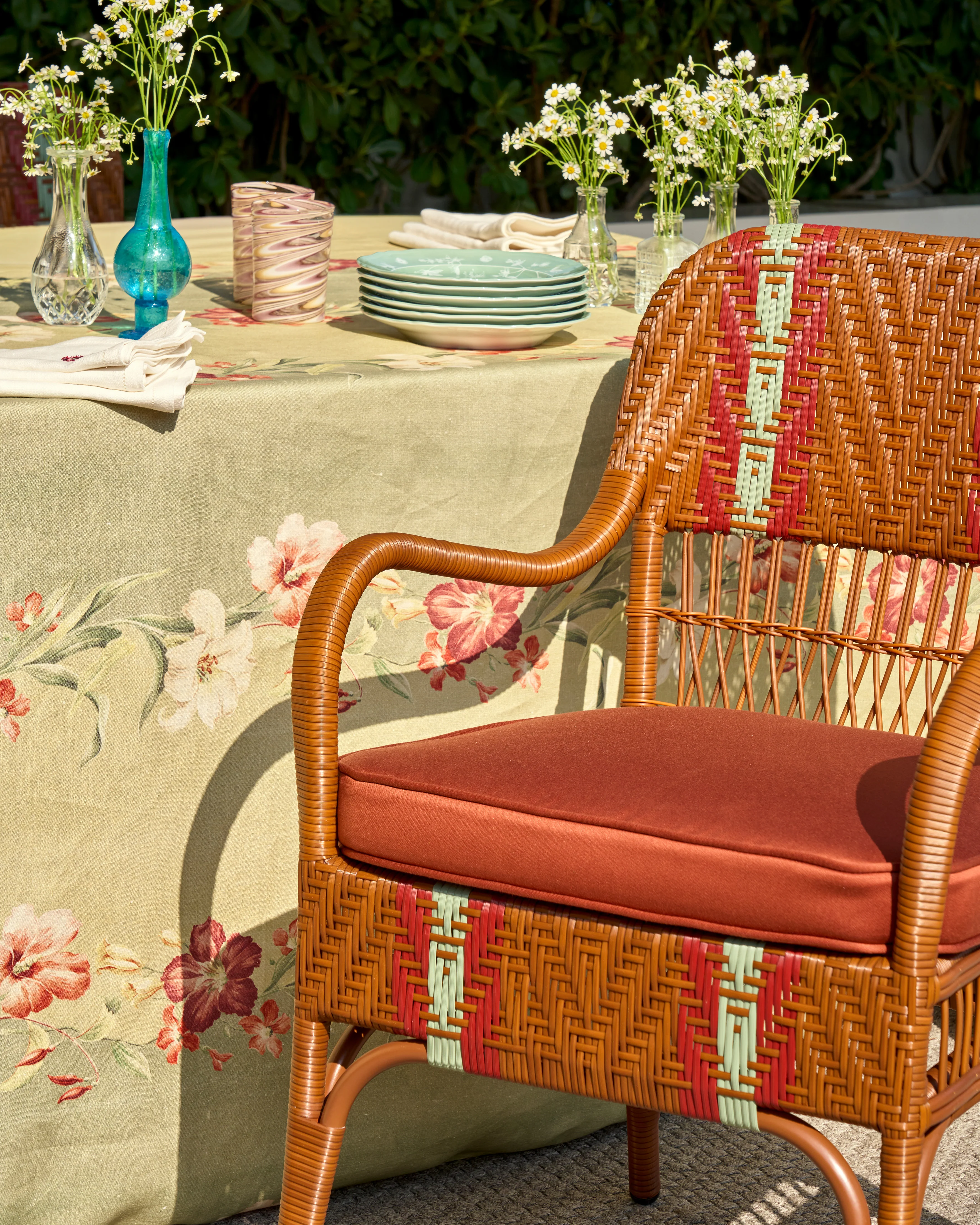 Cabana x Bonacina Sienna Dining Chair Cognac, Cognac Cushion - Image 4