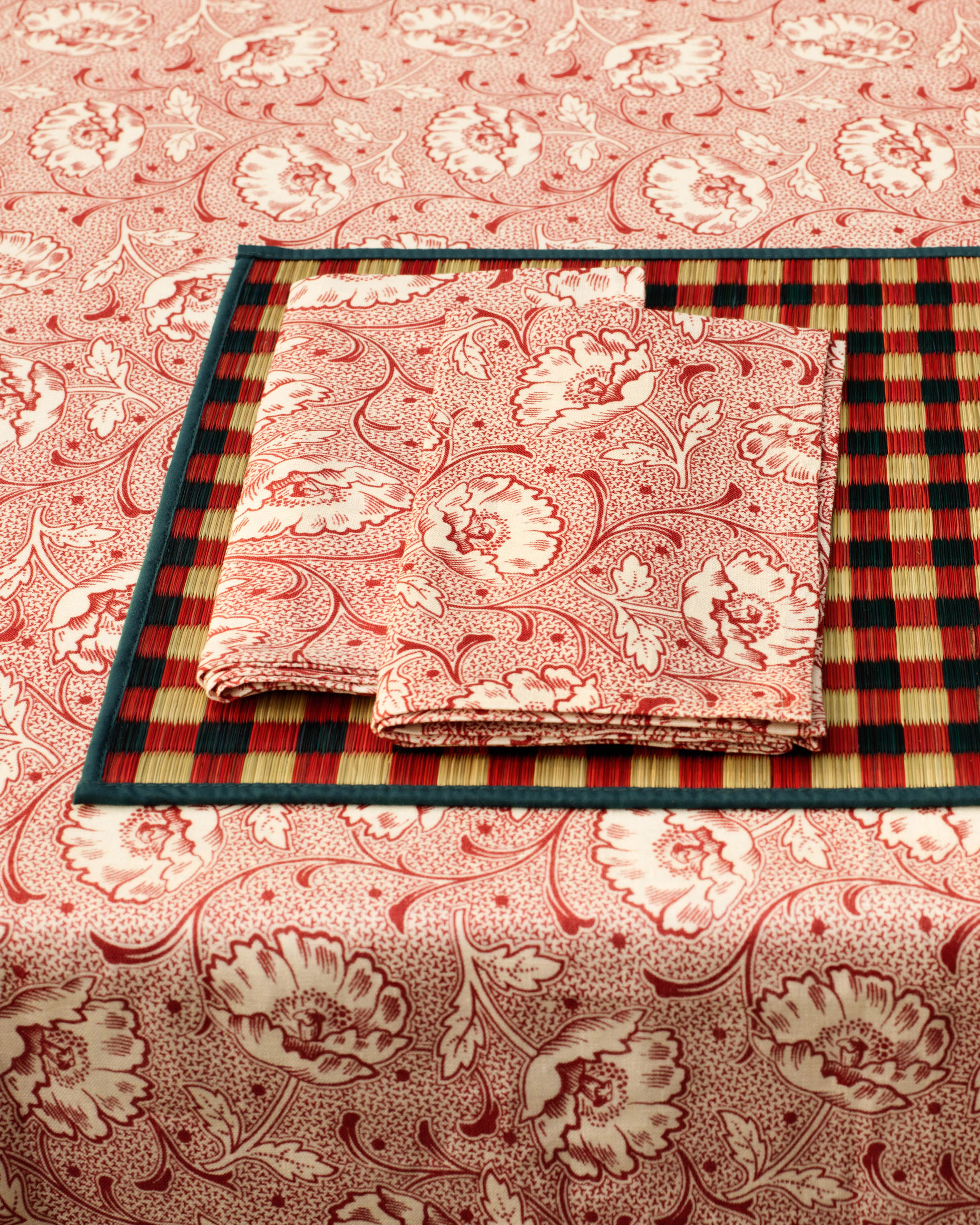 Capri Placemat, Red and Blue - Image 4