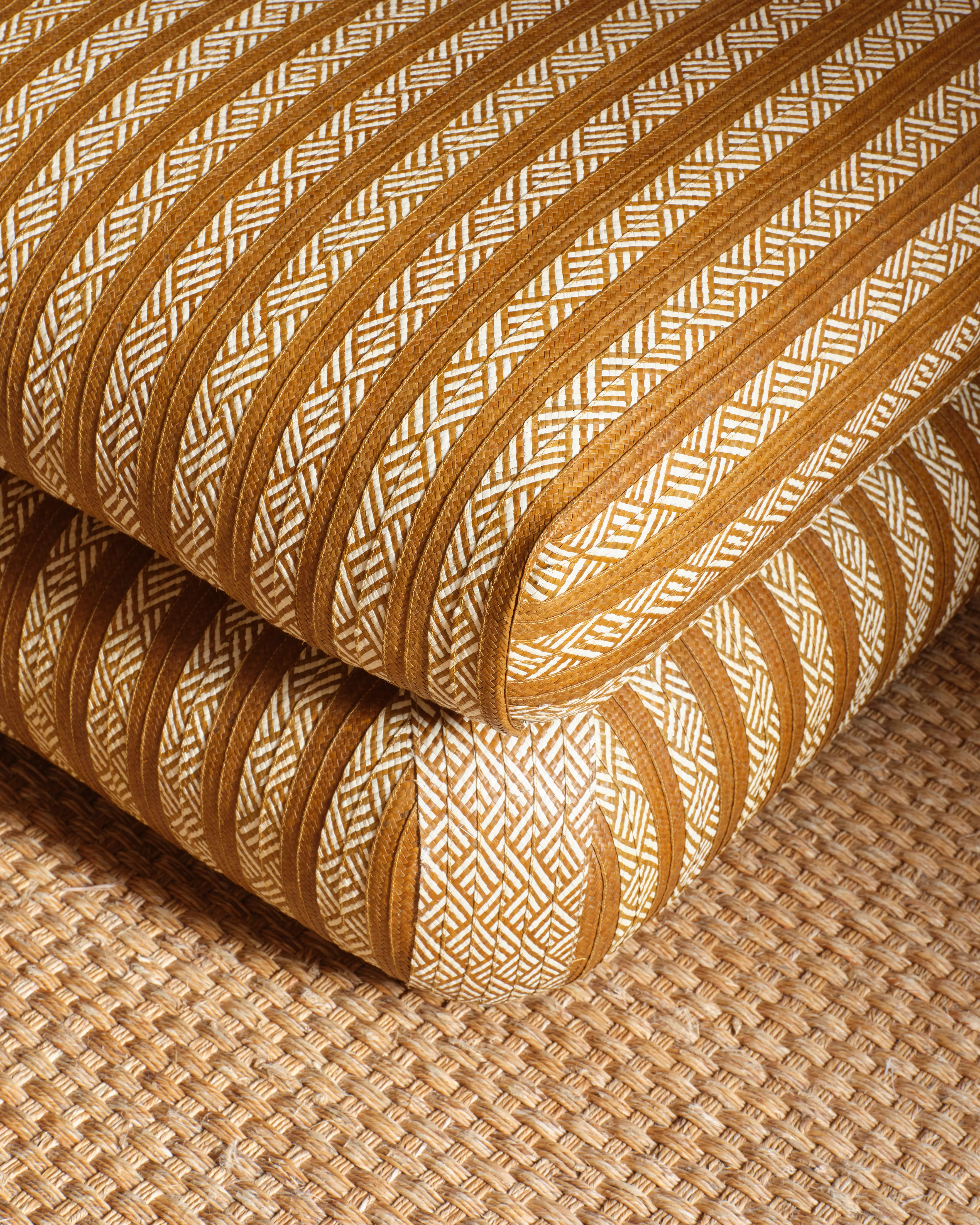 Magnetic Midnight Canaflecha Pouf, Natural Cream - Image 6