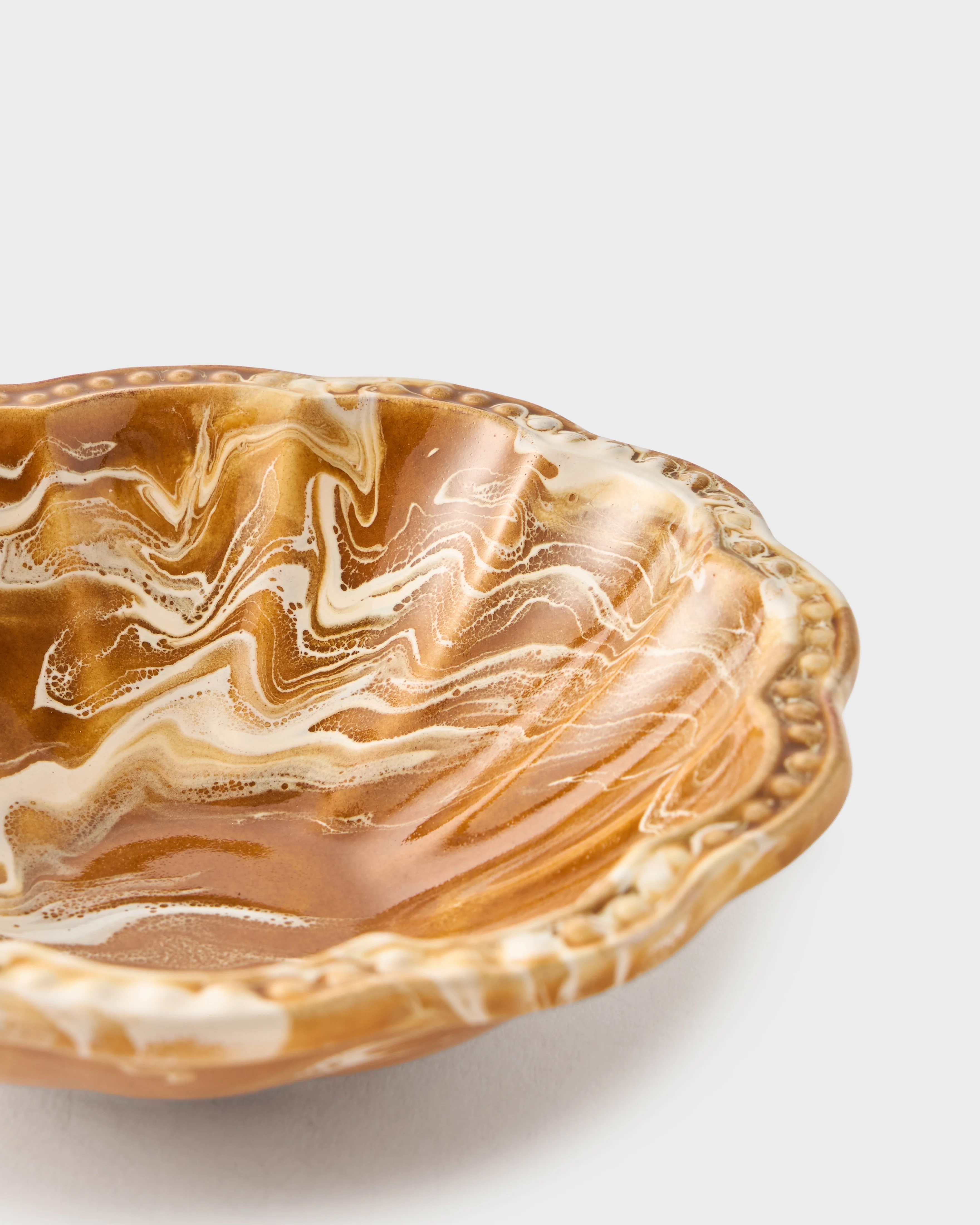 Marbled Small Bowl, Terracotta - Image 4