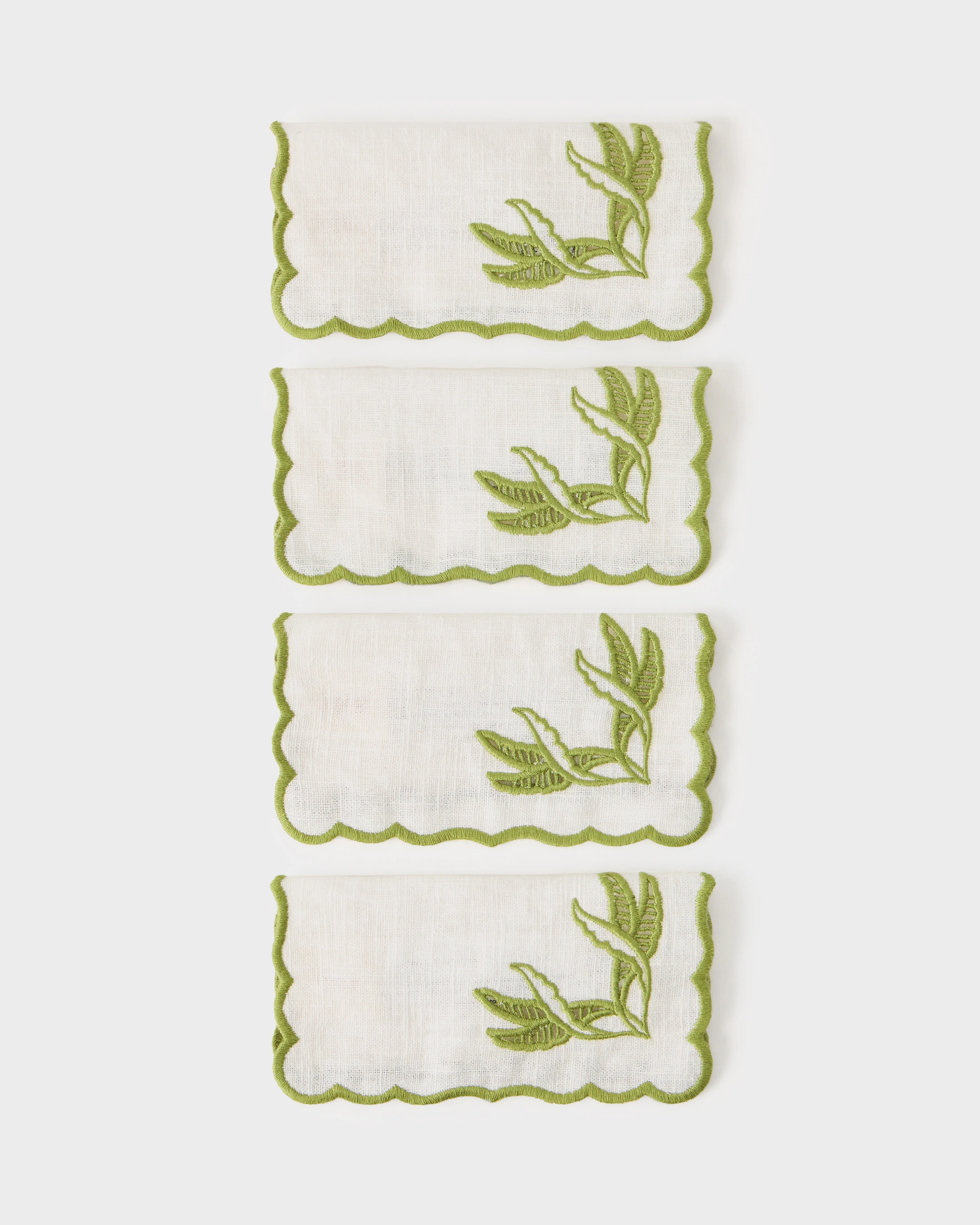 Destree x Cabana Embroidered Cocktail Linen Napkins (Set of 4) - Image 2