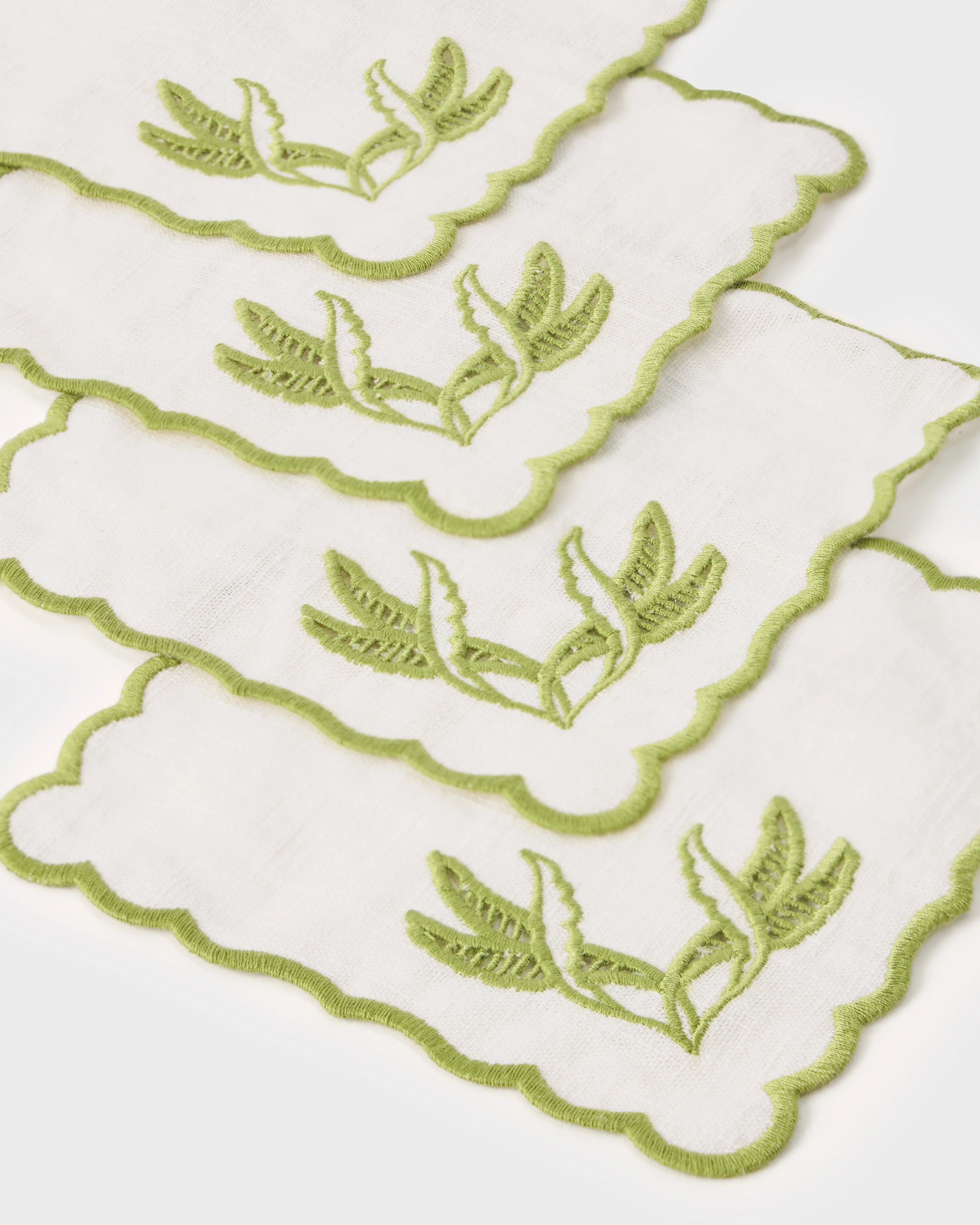 Destree x Cabana Embroidered Cocktail Linen Napkins (Set of 4) - Image 3