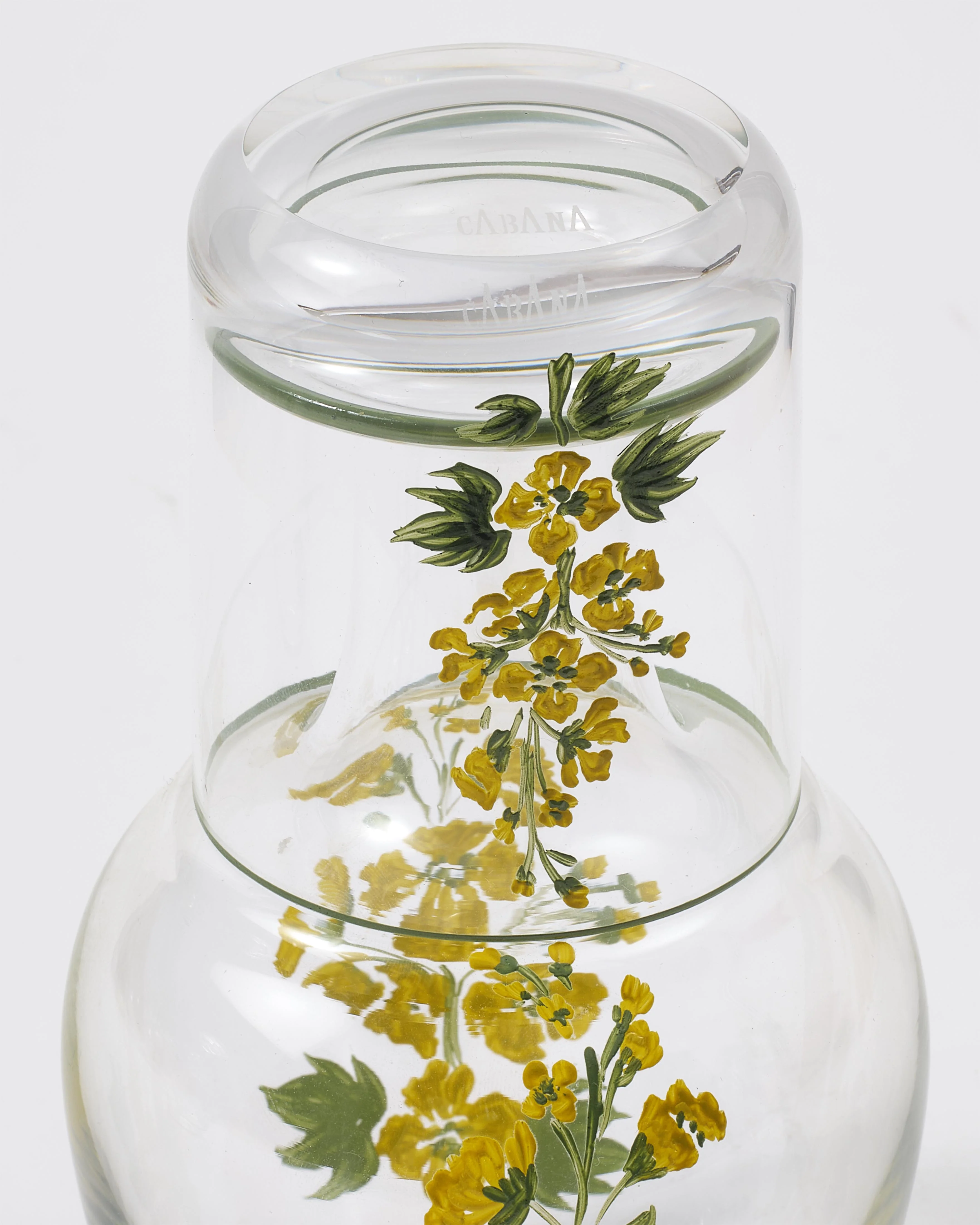 Murano Primrose Hand-Painted Bedside Set - Image 3