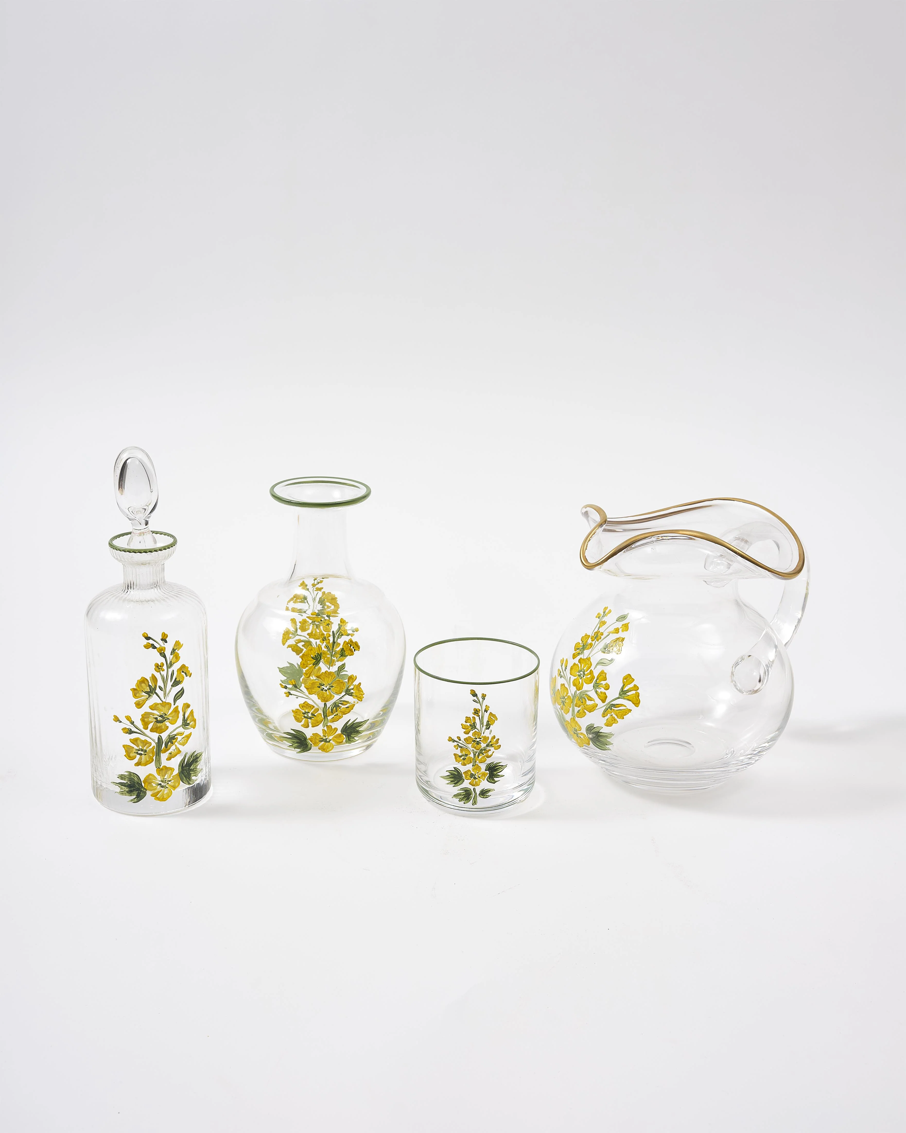 Murano Primrose Hand-Painted Bedside Set - Image 5