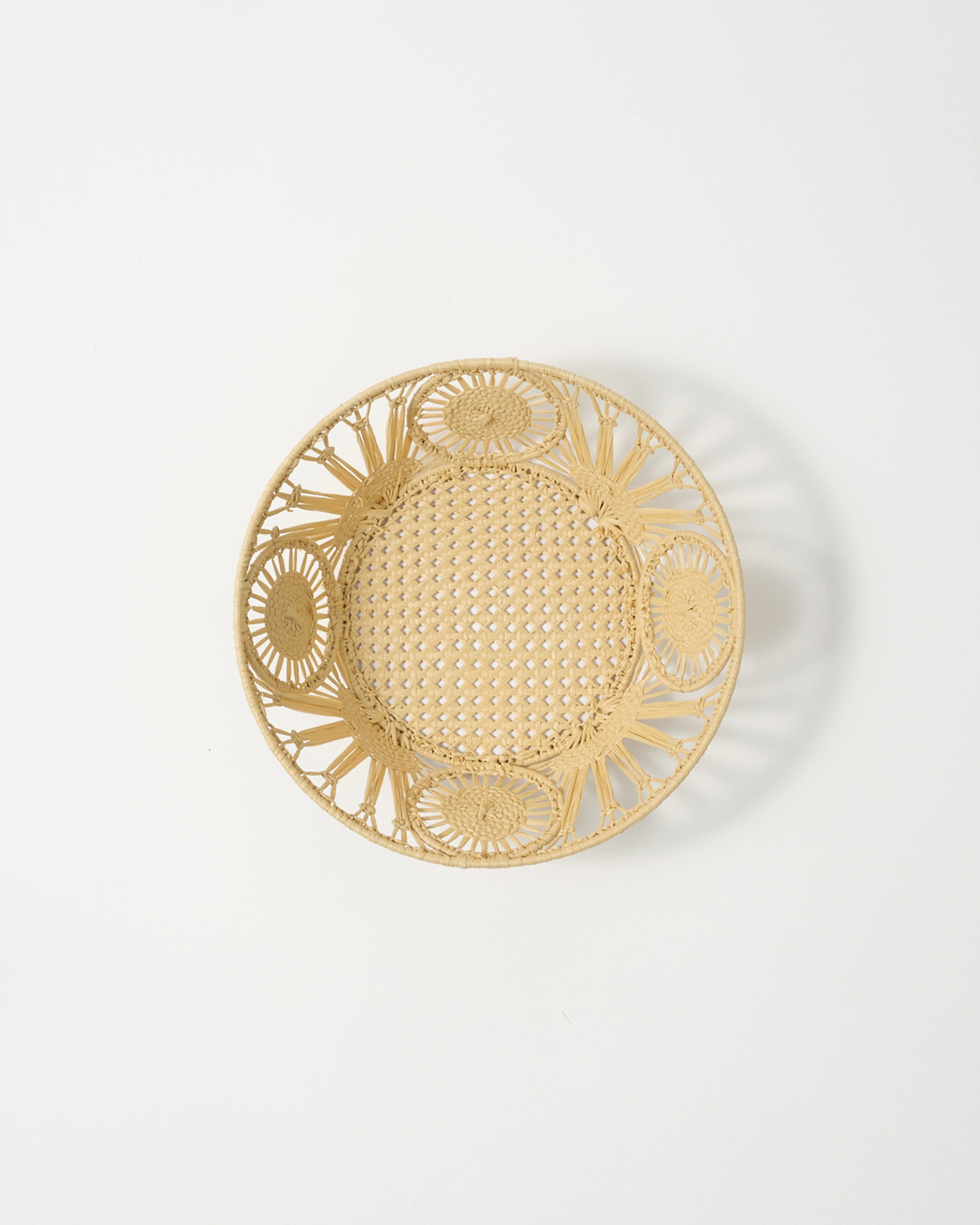 Raffia Bread Basket, Circle - Image 3