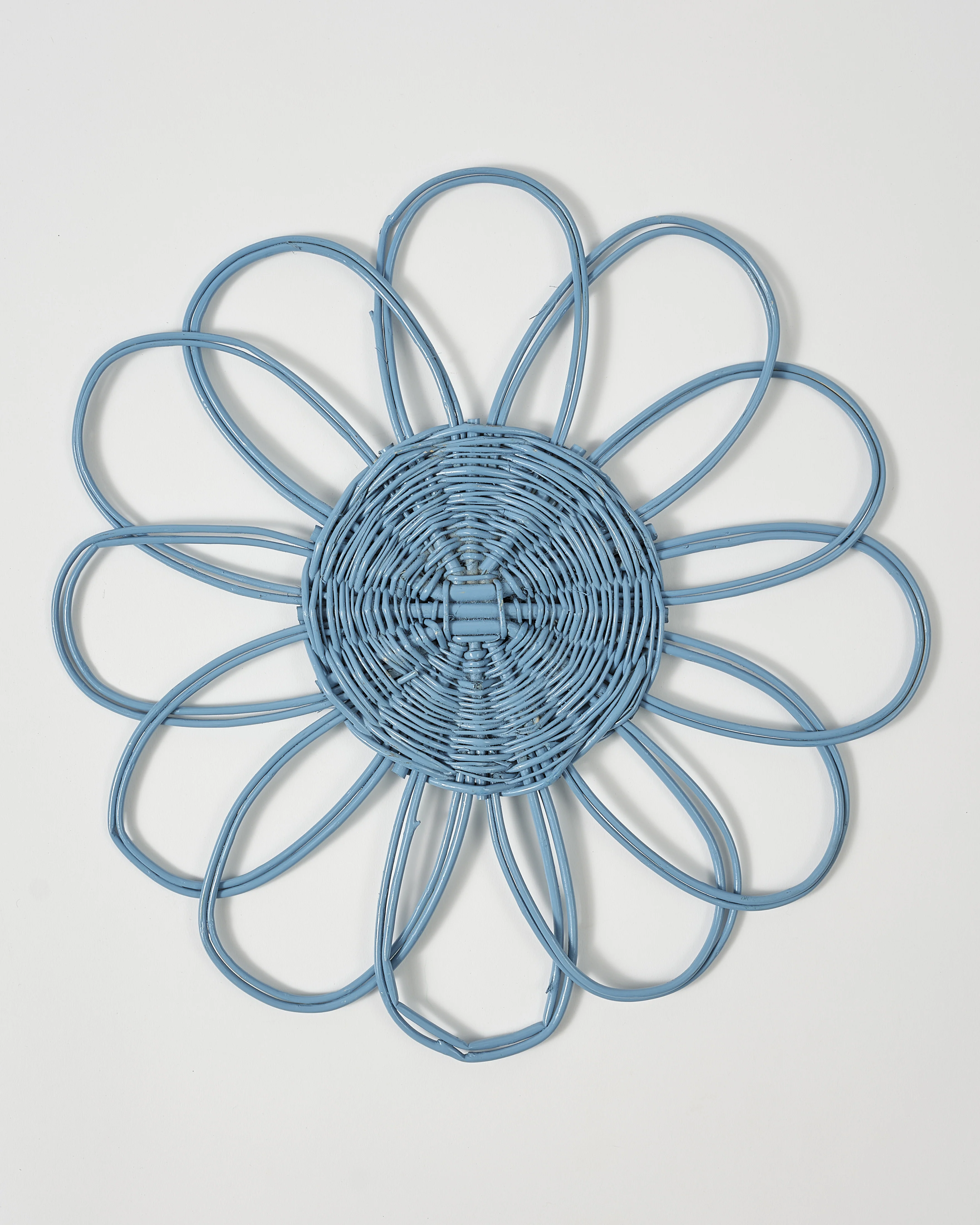 Wicker Placemat, Light Blue