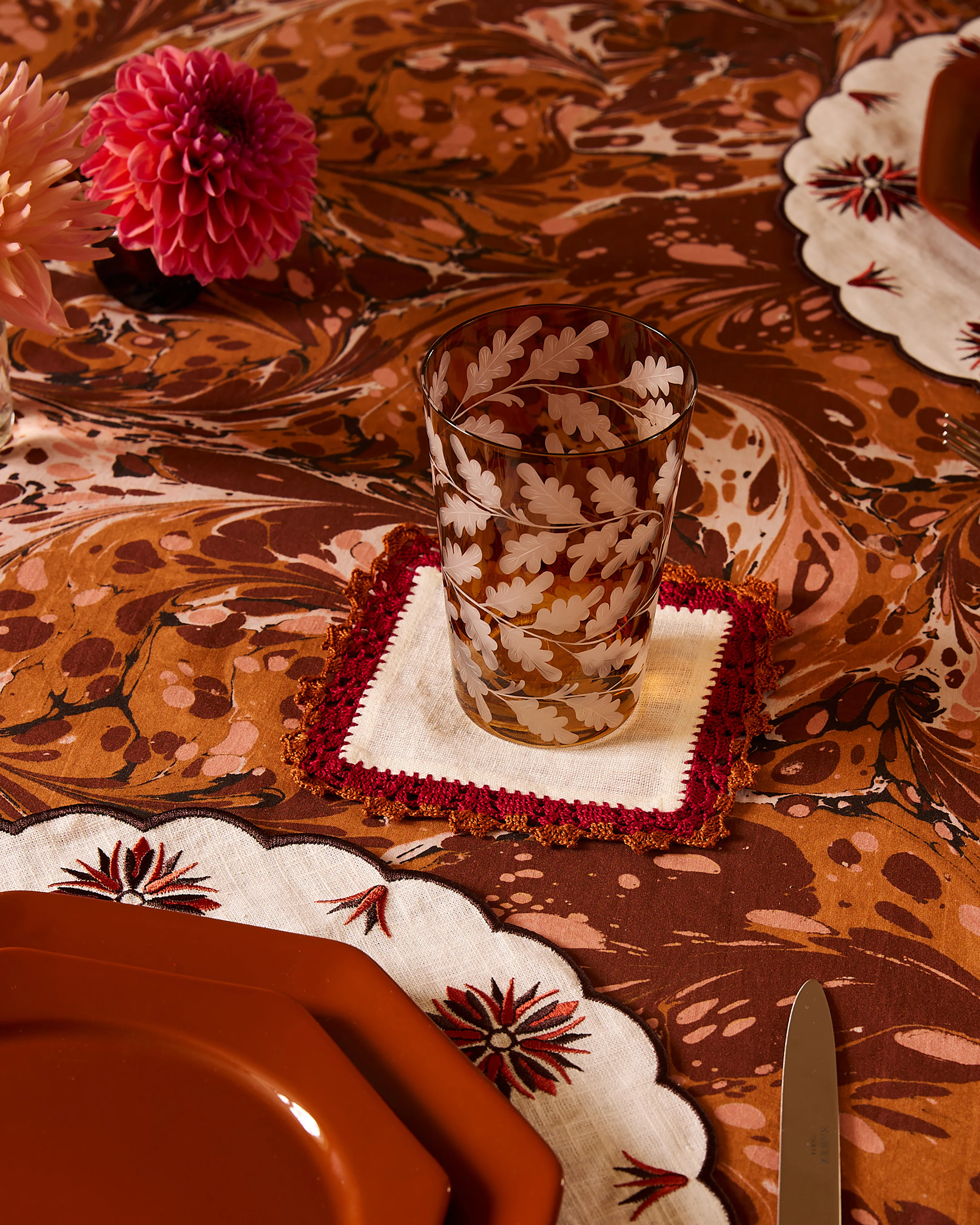 Crochet Embellished Cocktail Napkins (Set of 6) - Image 3