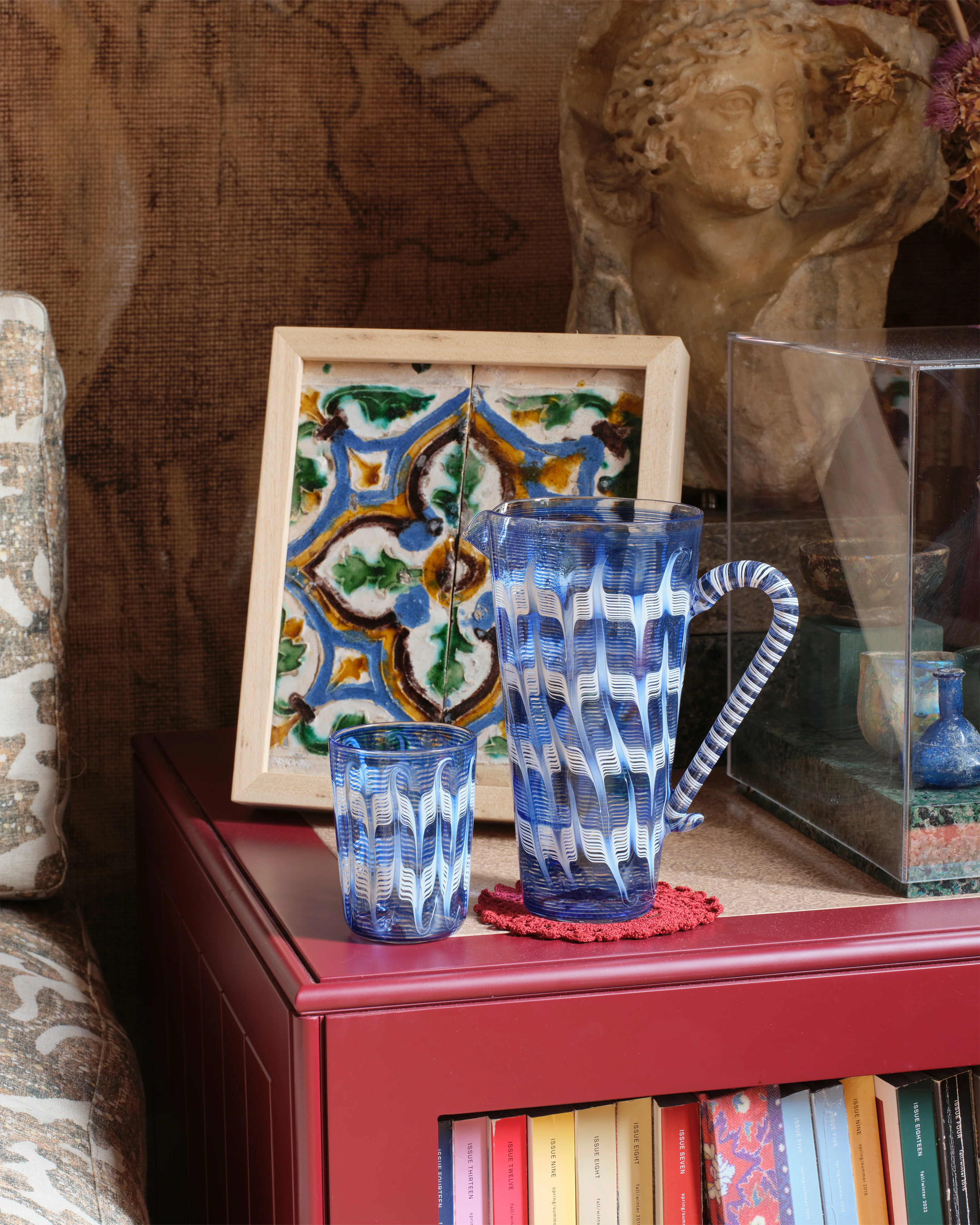 D'Ascoli Donatello Jug, Sapphire - Image 2
