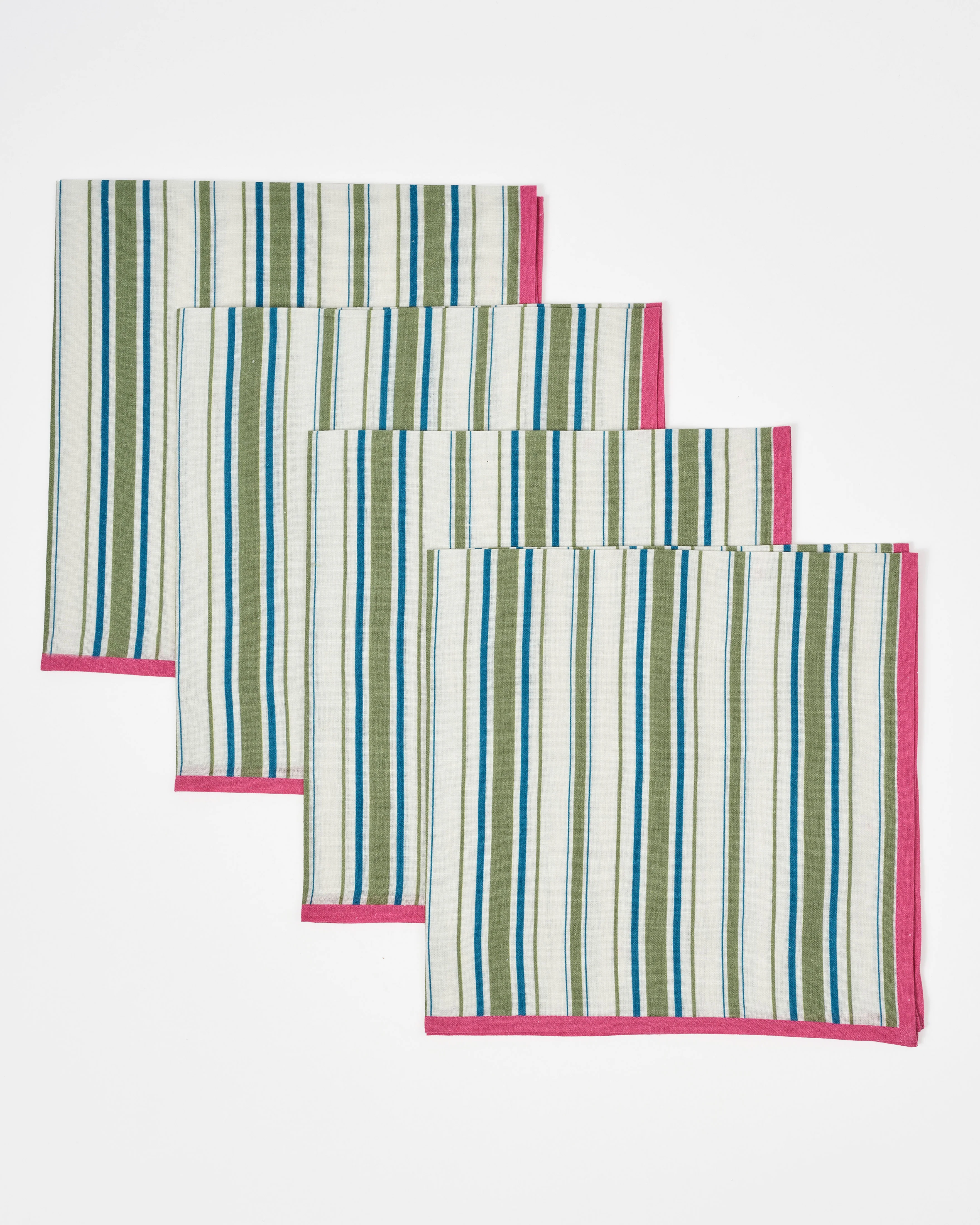 D'Ascoli Livinia Striped Linen Napkins (Set of 4) - Image 3
