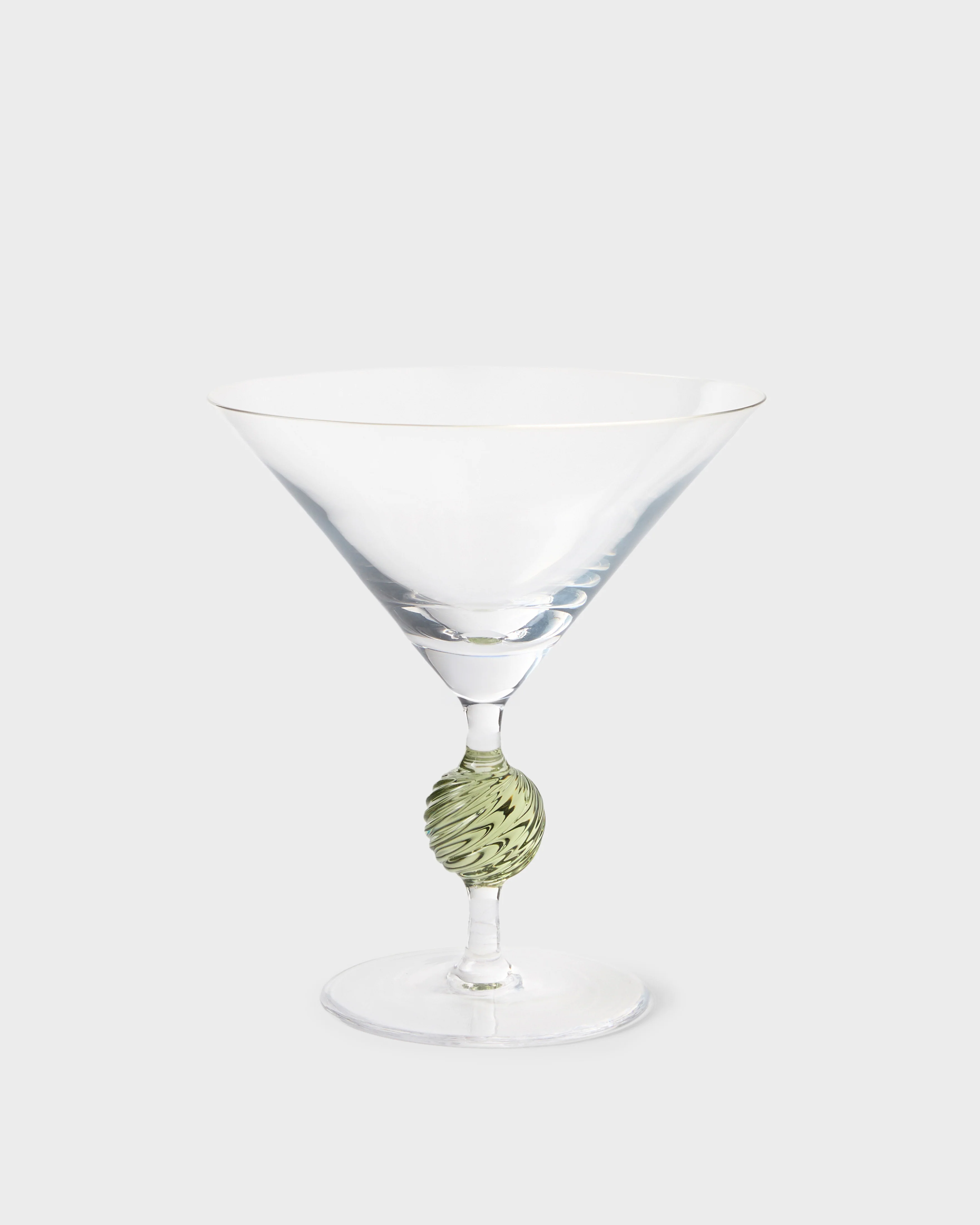 Demetra Martini Glass, Green