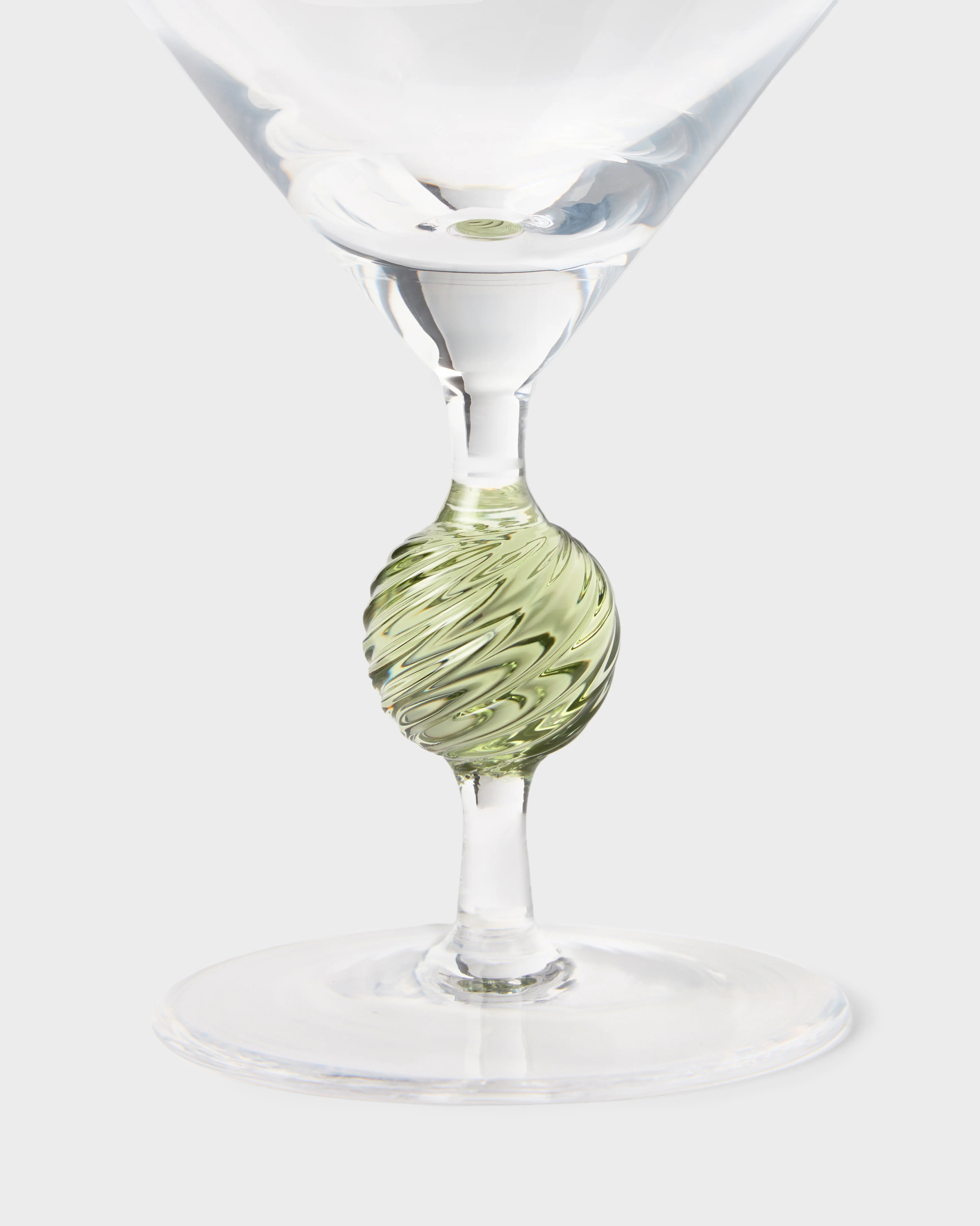 Demetra Martini Glass, Green - Image 2