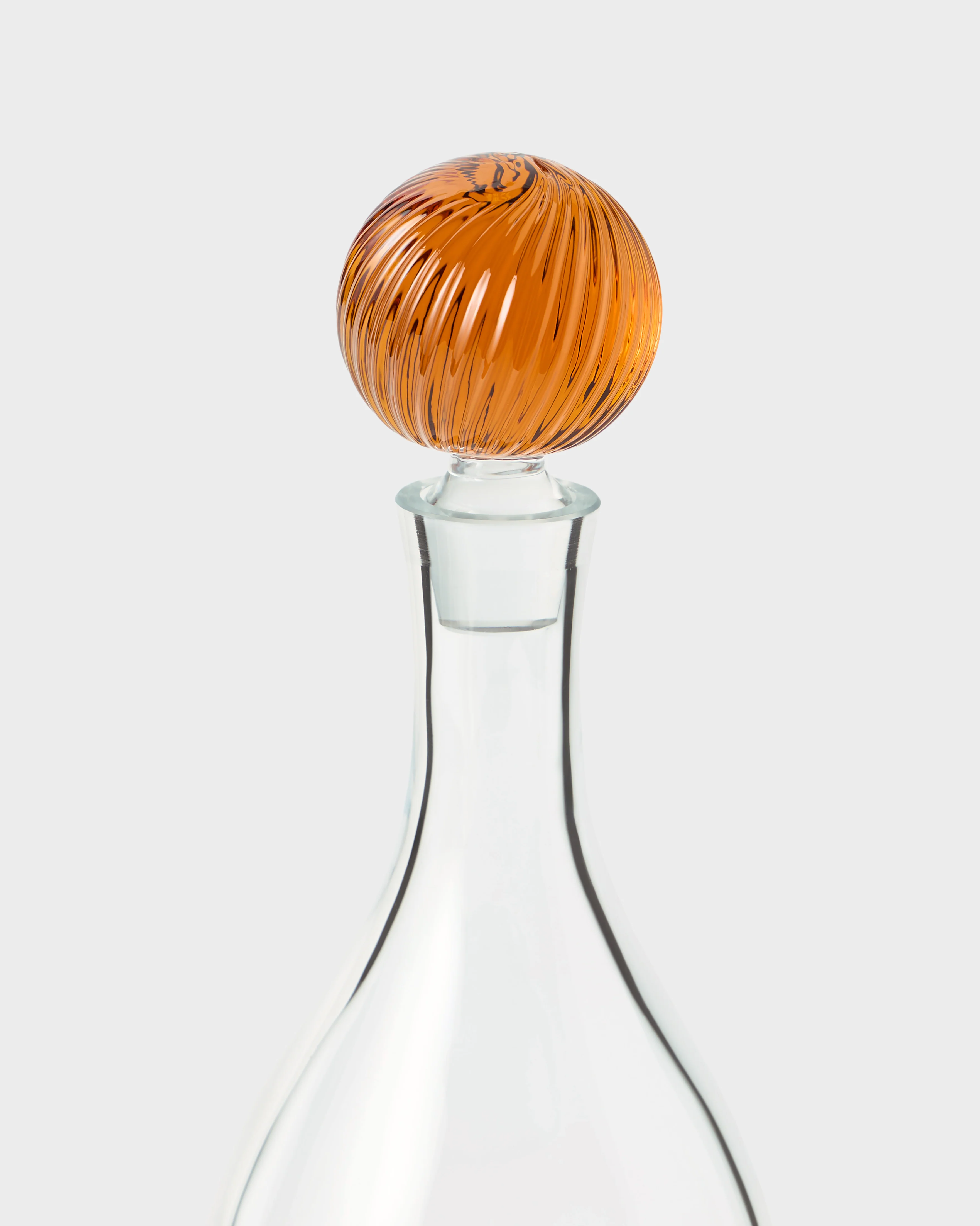 Demetra Glass Bottle Ochre, Large - Image 2