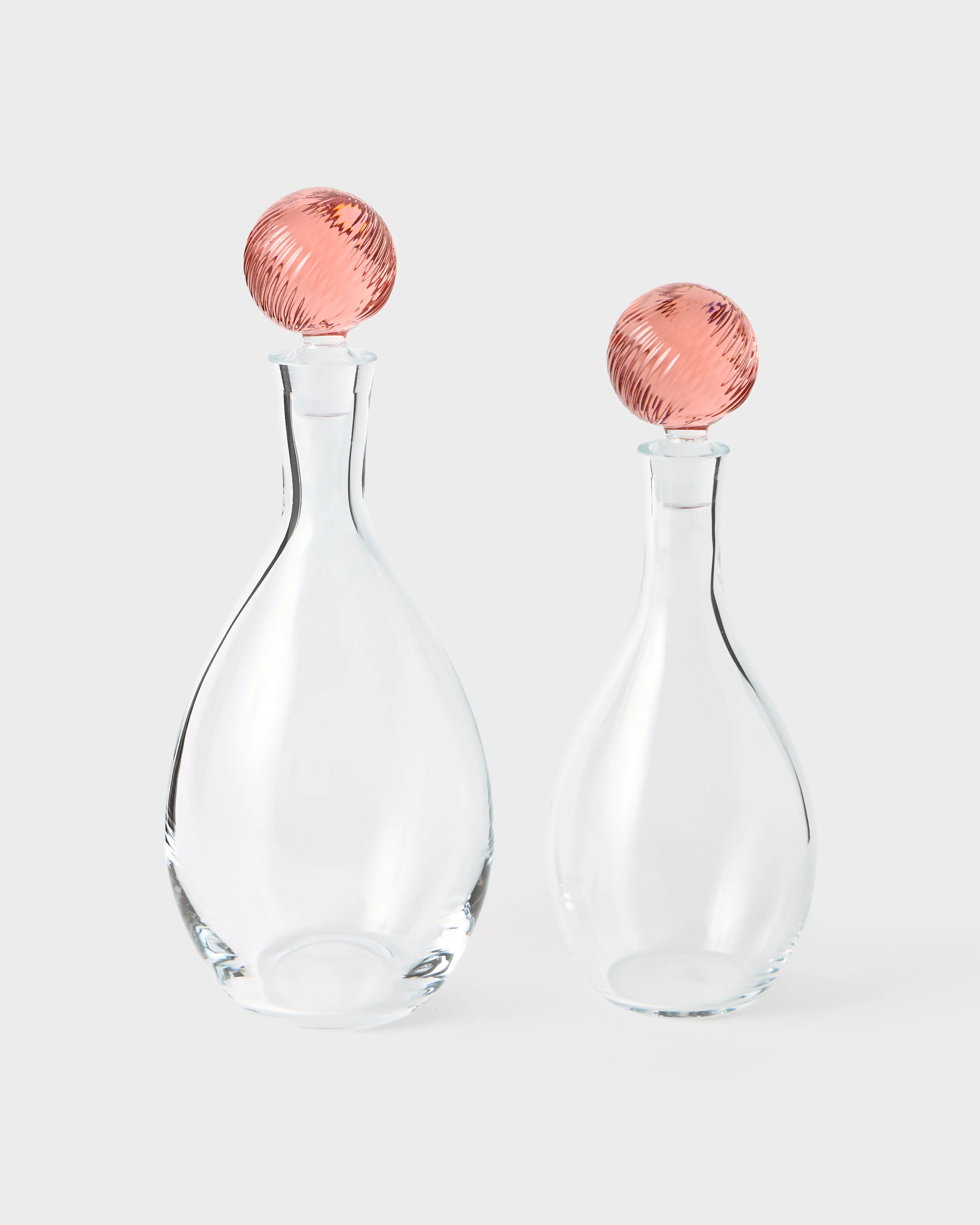 Demetra Glass Bottle Pink, Medium - Image 3