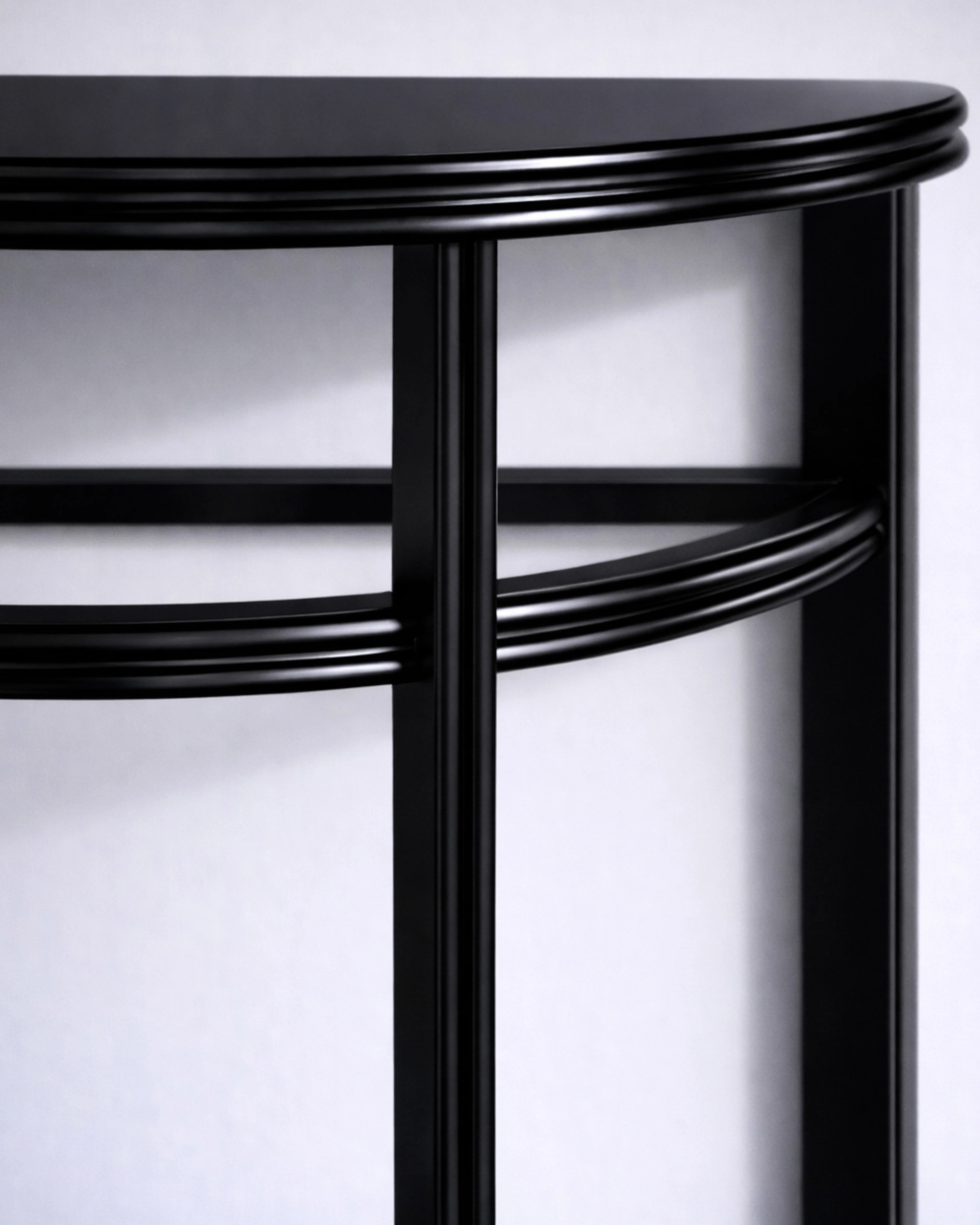 Wooden Demilune Console - Image 3