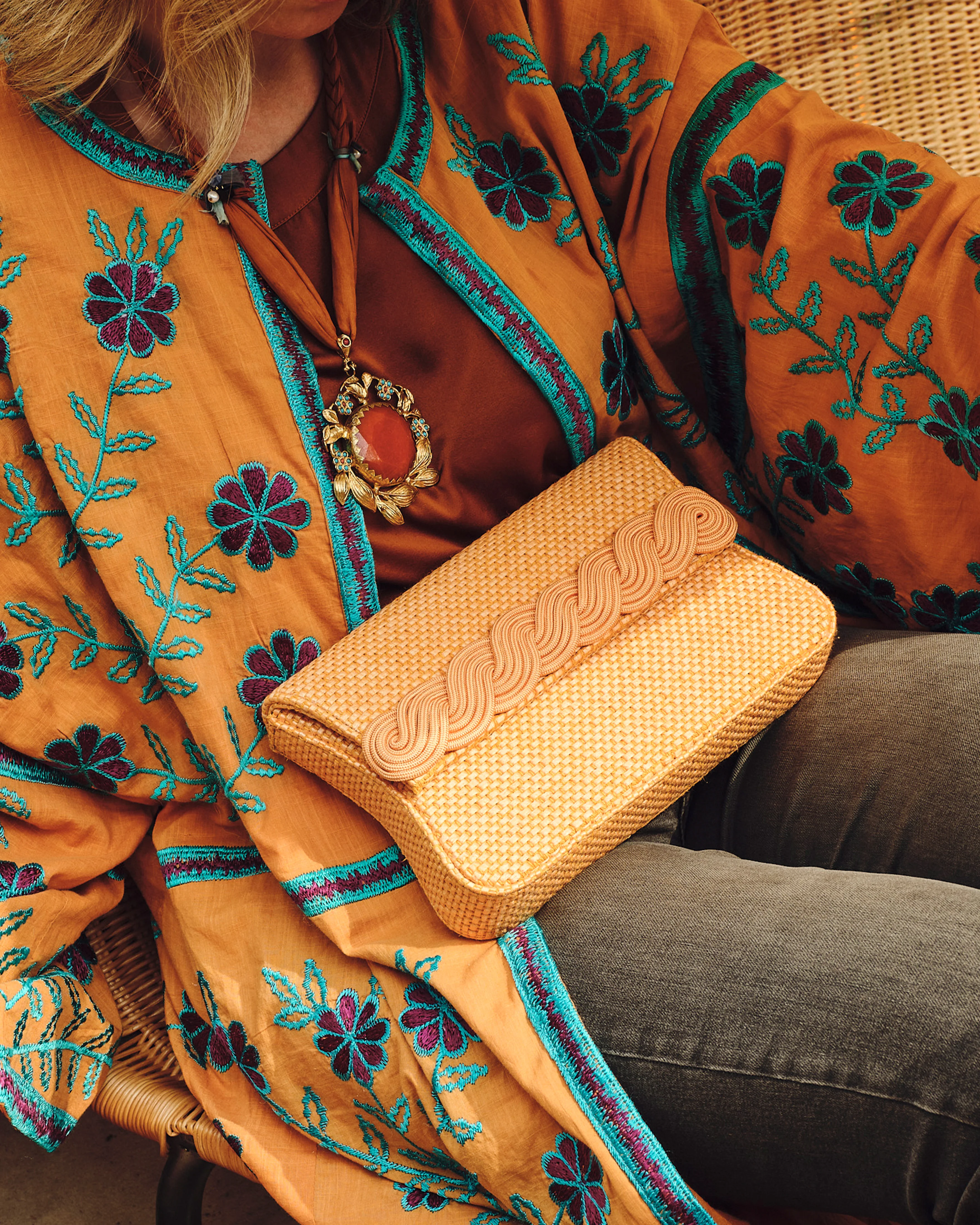 Destree x Cabana Gerrit Clutch, Orange - Image 4