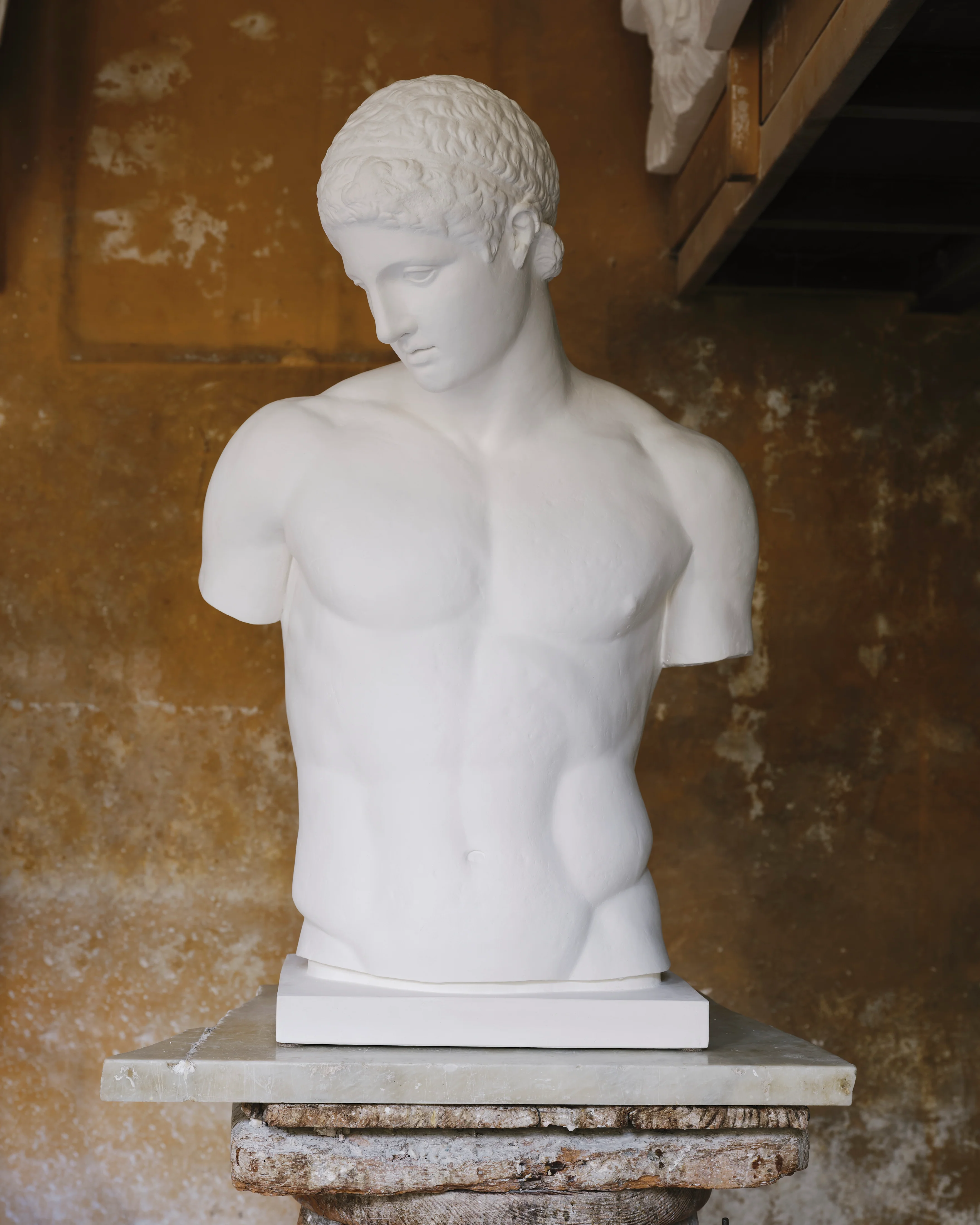 Discobolus Torso Fine Plaster Sculpture
