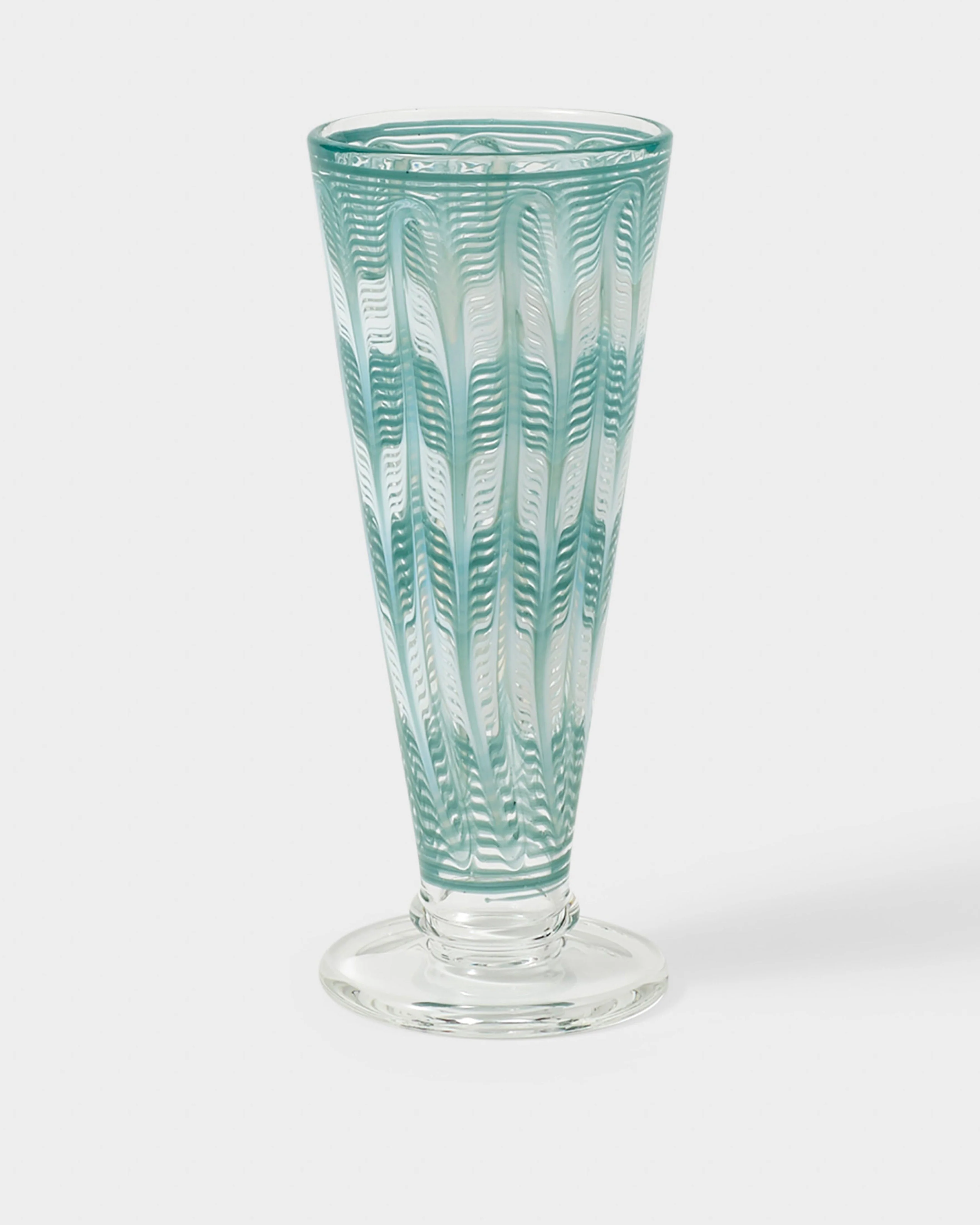 D'Ascoli Donatello Flute Glasses, Turquoise (Set of 6)