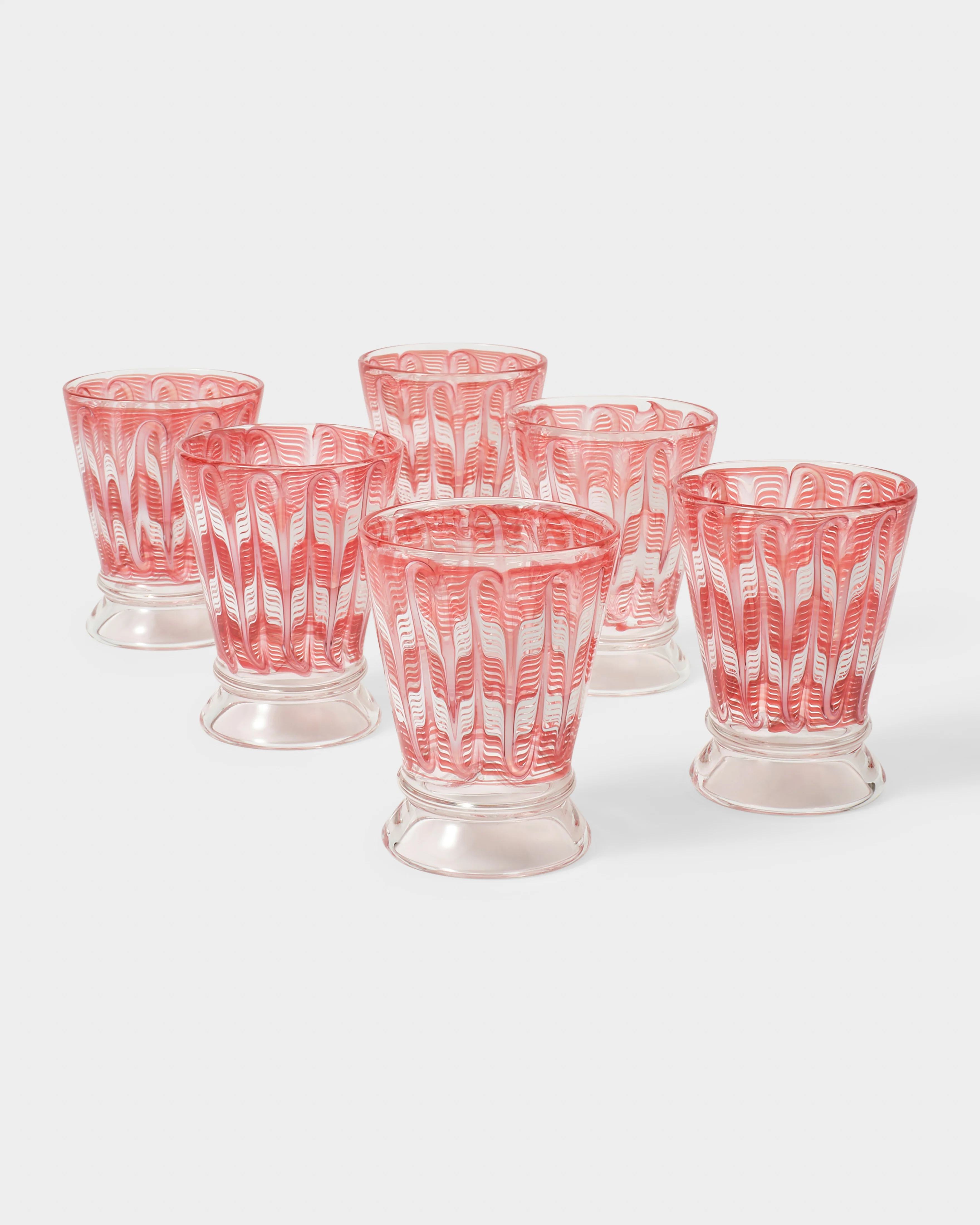 D'Ascoli Donatello Glasses, Ruby (Set of 6) - Image 4