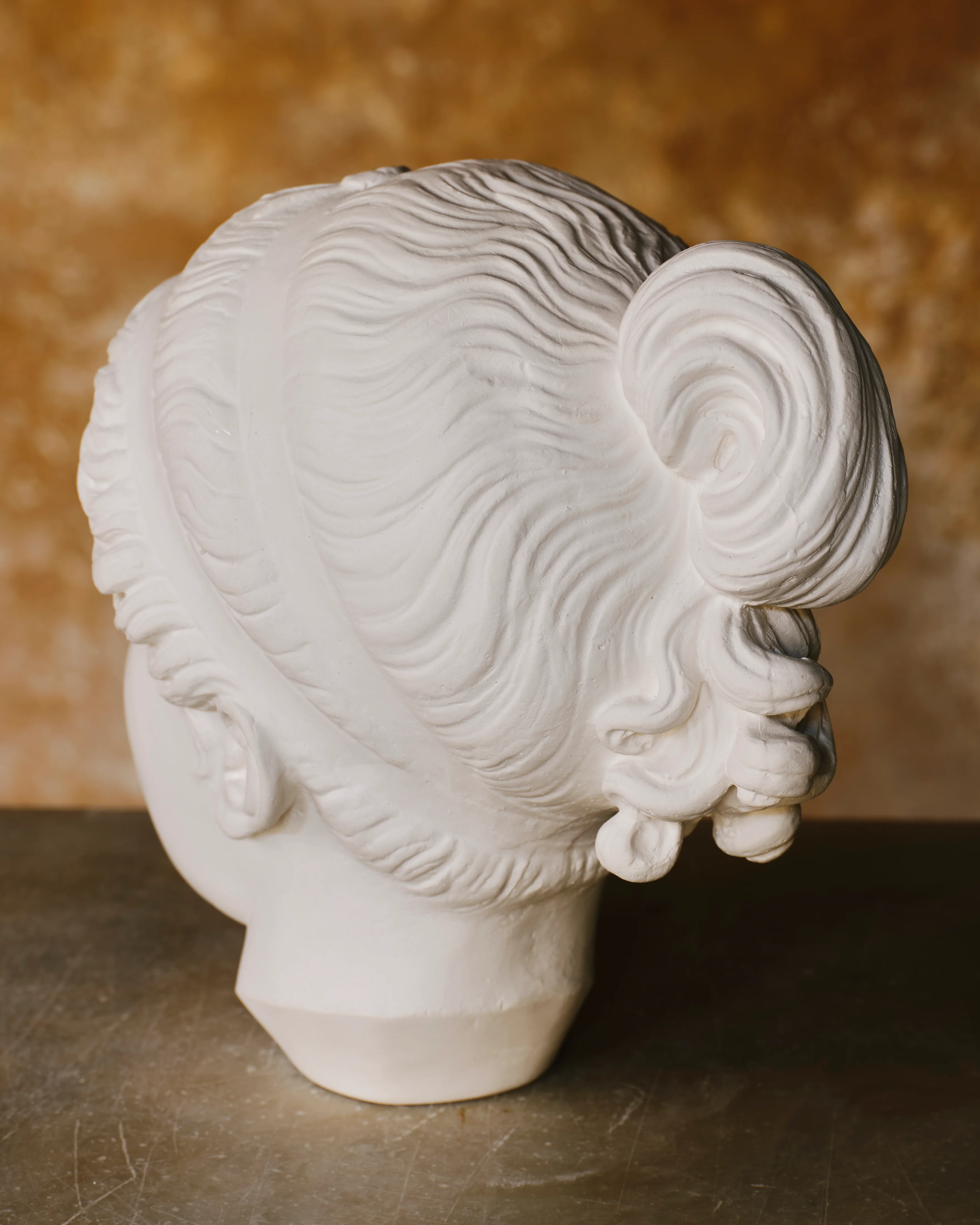 Fine Plaster Head Sculpture of Psyche - Image 4