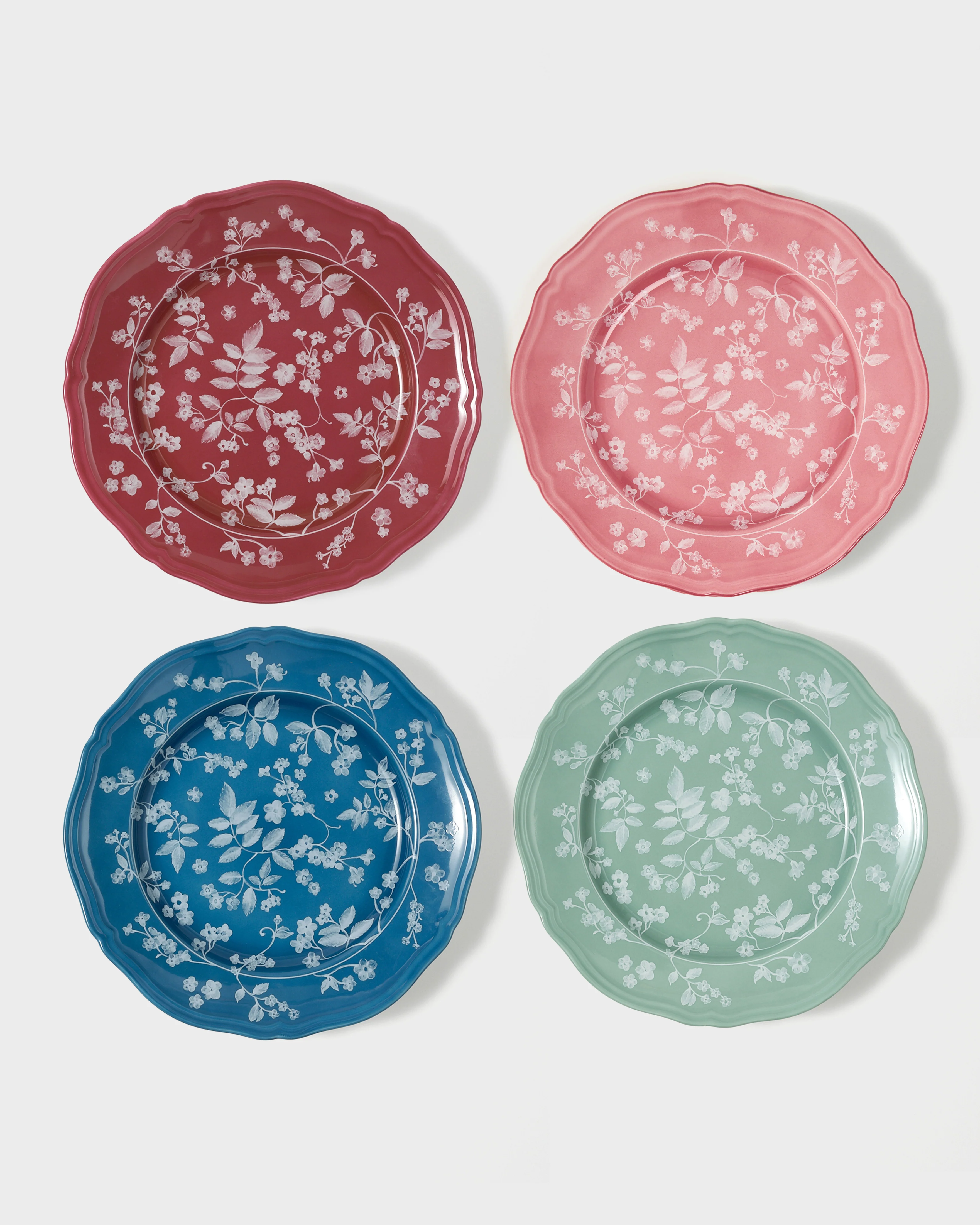 Floral Dinner Plates by Ginori 1735 (Set of 4)