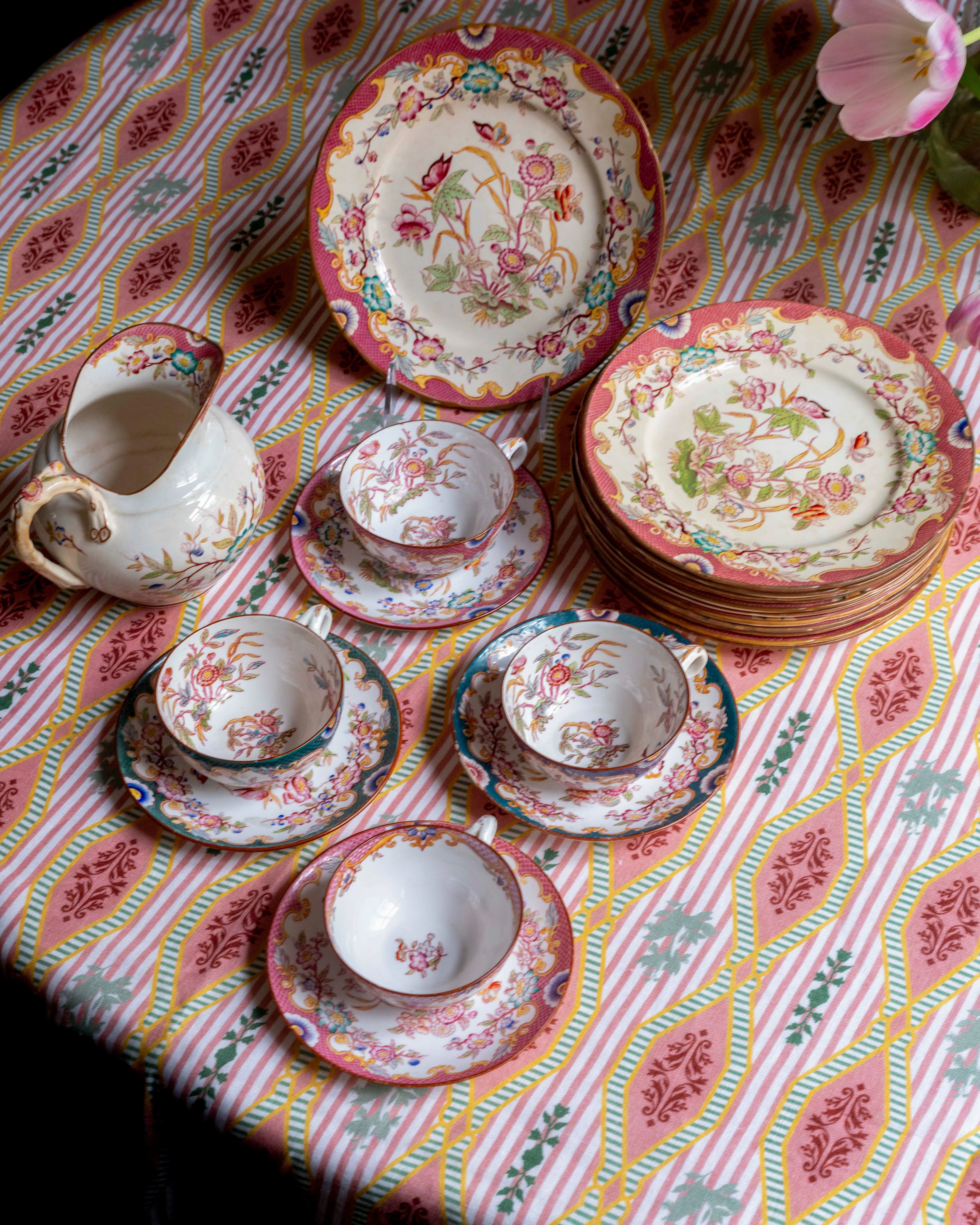 Floral Porcelain Tea Set
