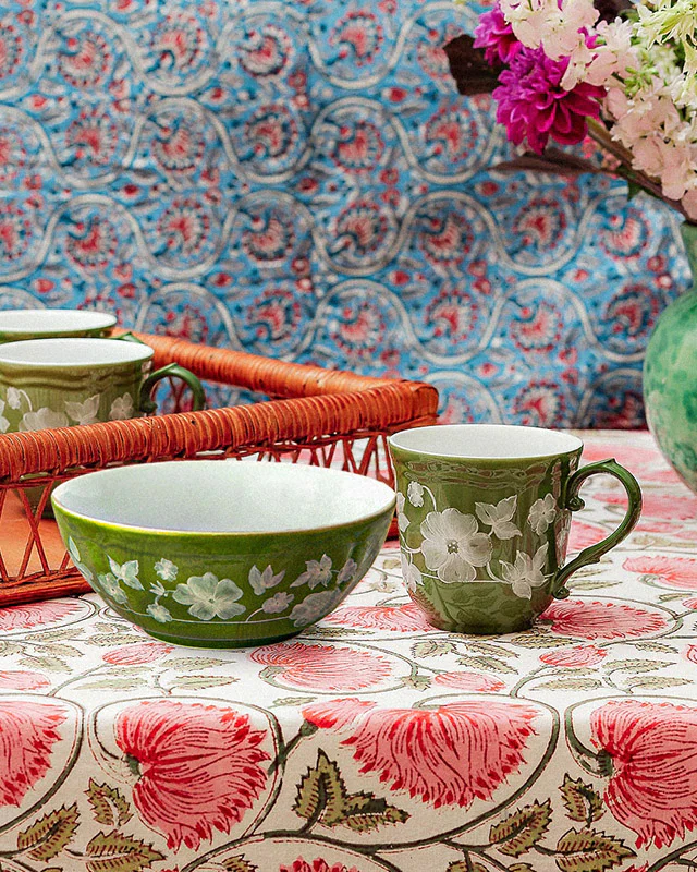 Floral Bowl Green by Ginori 1735 - Image 5